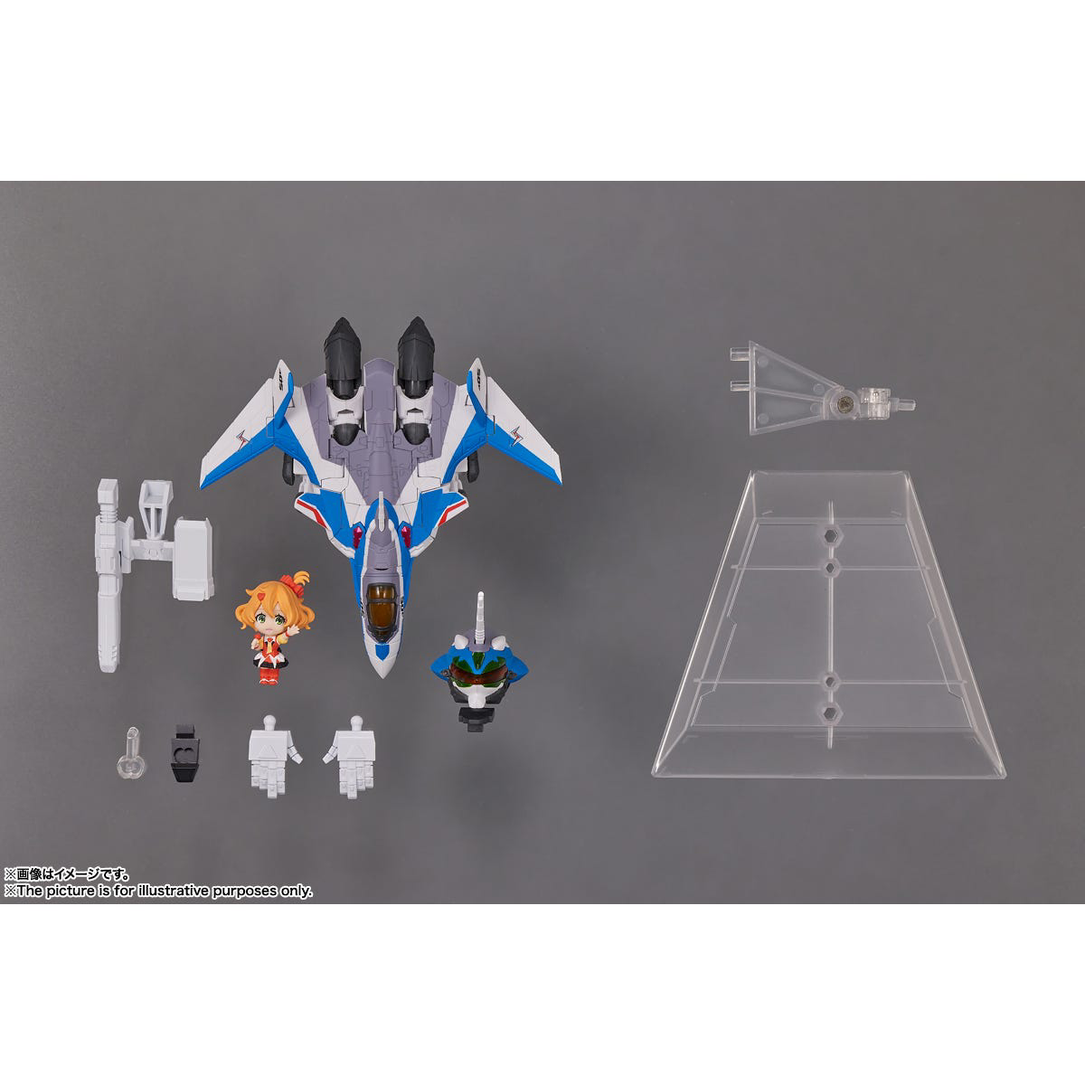 Bandai Spirits Tiny Session VF-31J Siegfried (Hayate Immelmann use) with Freyja Wion