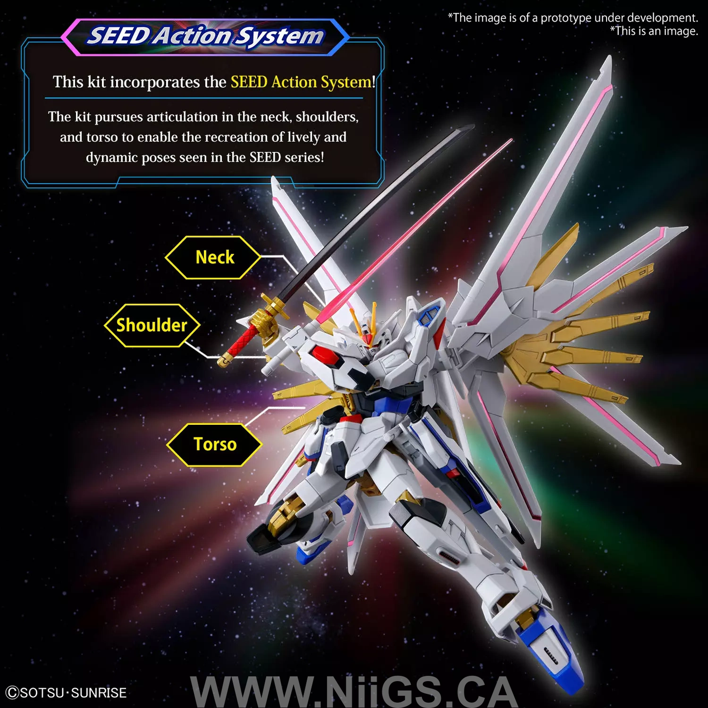 BANDAI HOBBY HG 1/144 MIGHTY STRIKE FREEDOM GUNDAM