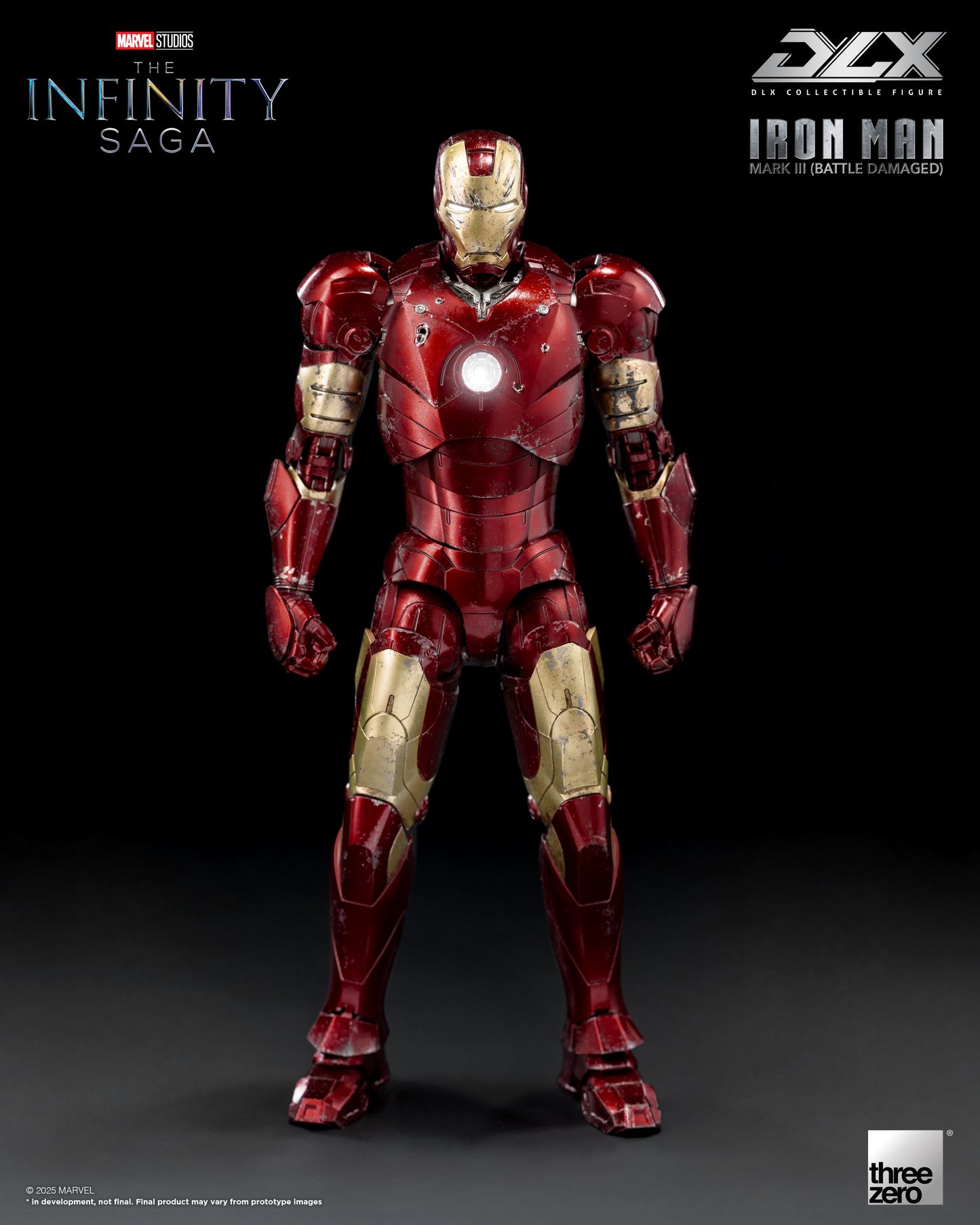 threezero Marvel Studios: The Infinity Saga DLX Iron Man Mark 3 (Battle Damaged)