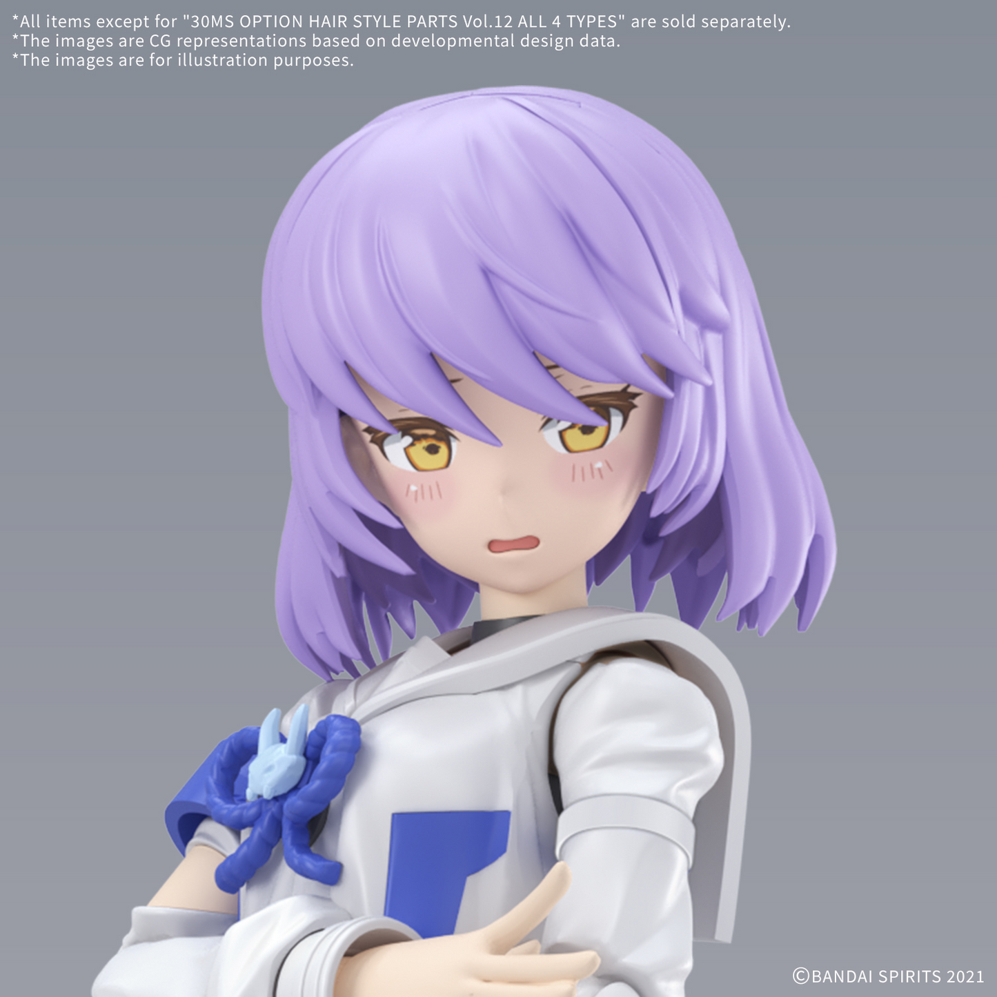 BANDAI HOBBY 30MS OPTION HAIR STYLE PARTS Vol.12 ALL 4 TYPES