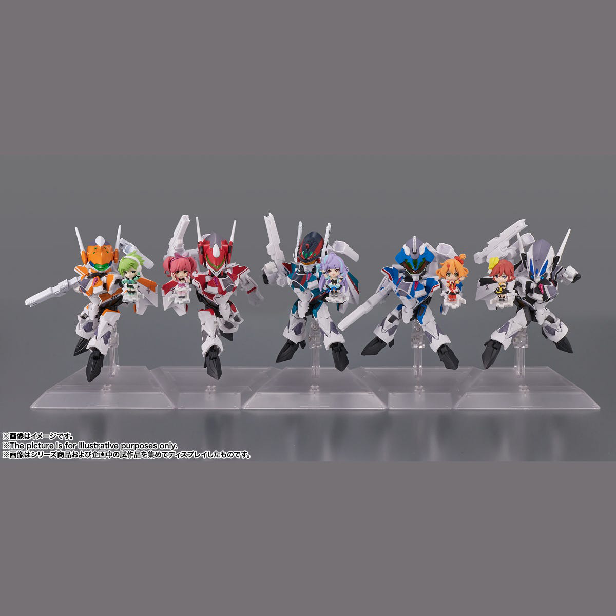 Bandai Spirits Tiny Session VF-31F Siegfried (Messer Ihlefeld use) with Kaname Buccaneer