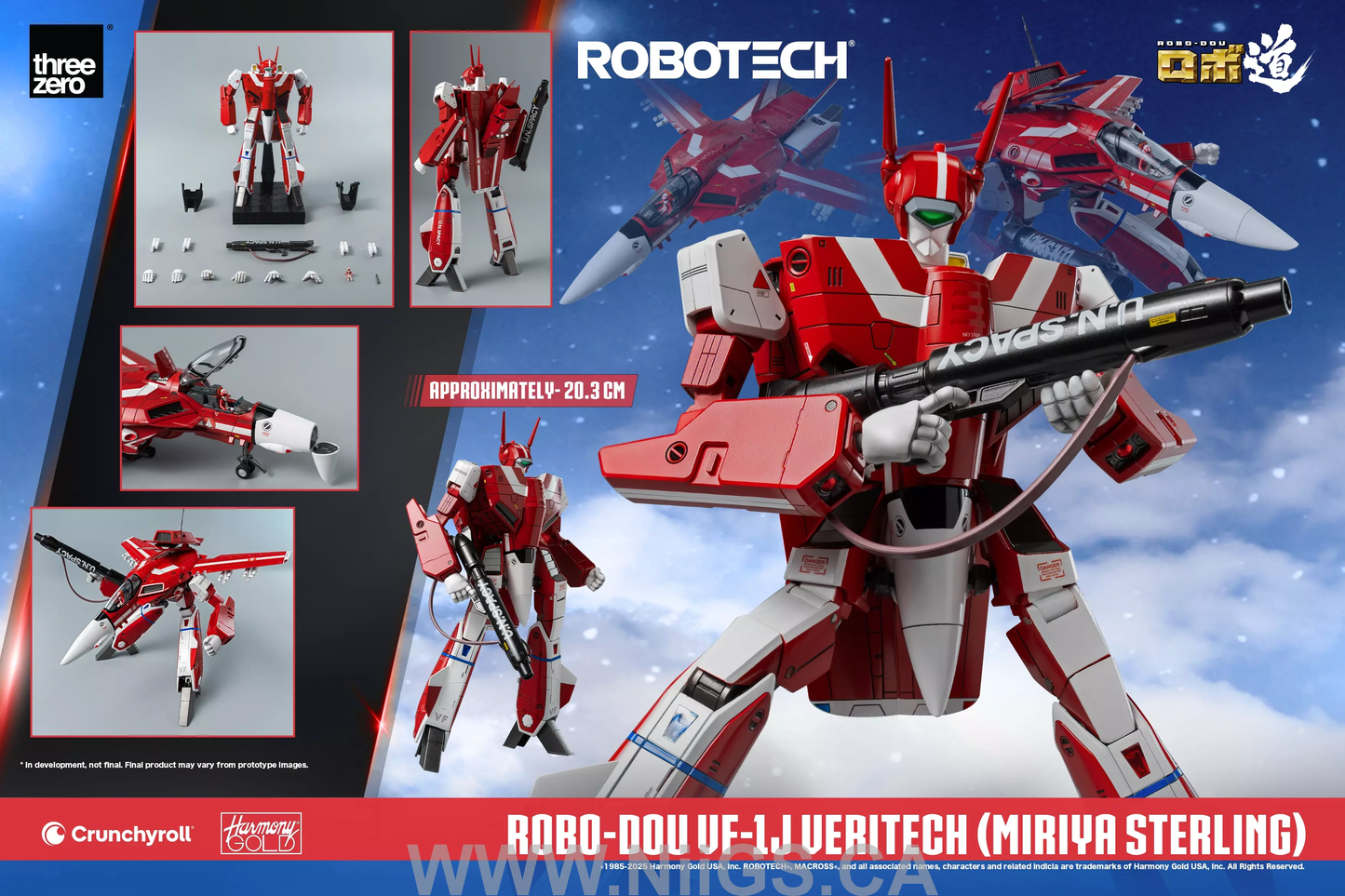threezero ROBO-DOU ROBOTECH VF-1J Veritech (Miriya Sterling)