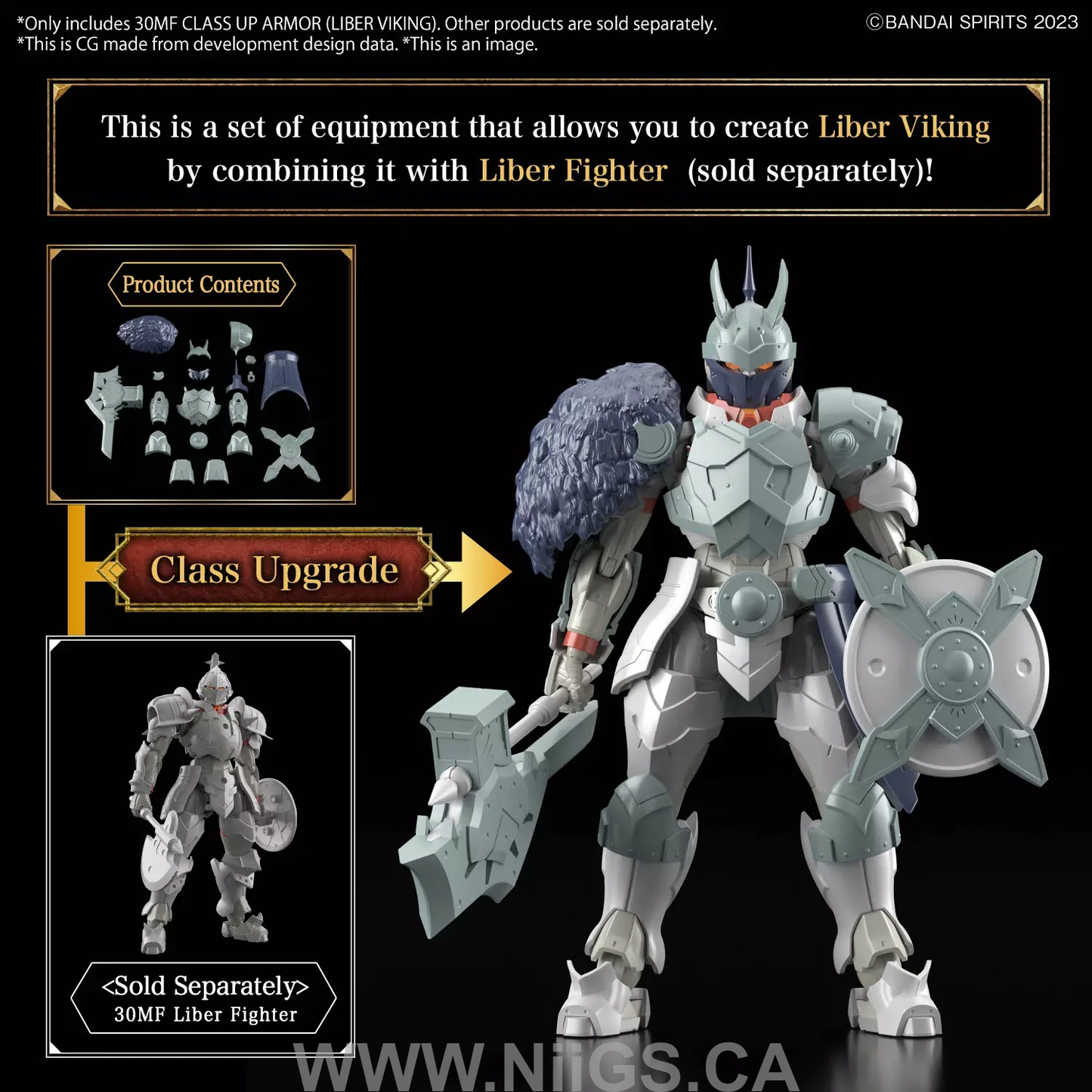 BANDAI Hobby 30MF CLASS UP ARMOR (LIBER VIKING)