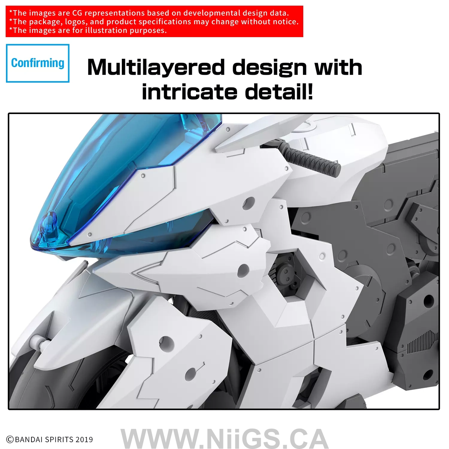BANDAI HOBBY 30MM 1/144 Extended Armament Vehicle (BOOST BRAVE BIKE Ver.)
