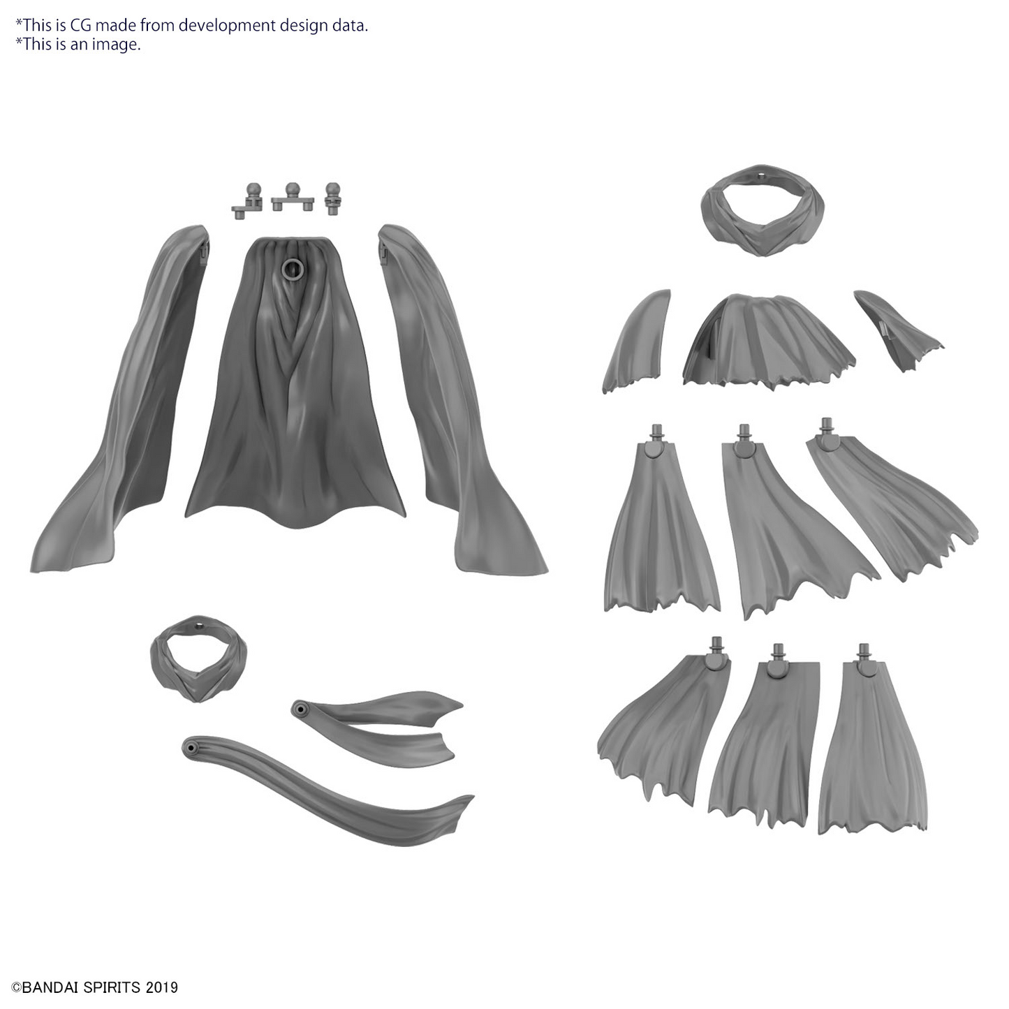 BANDAI 30MM 1/144 OPTION PARTS SET 14 (MULTI CLOTH)