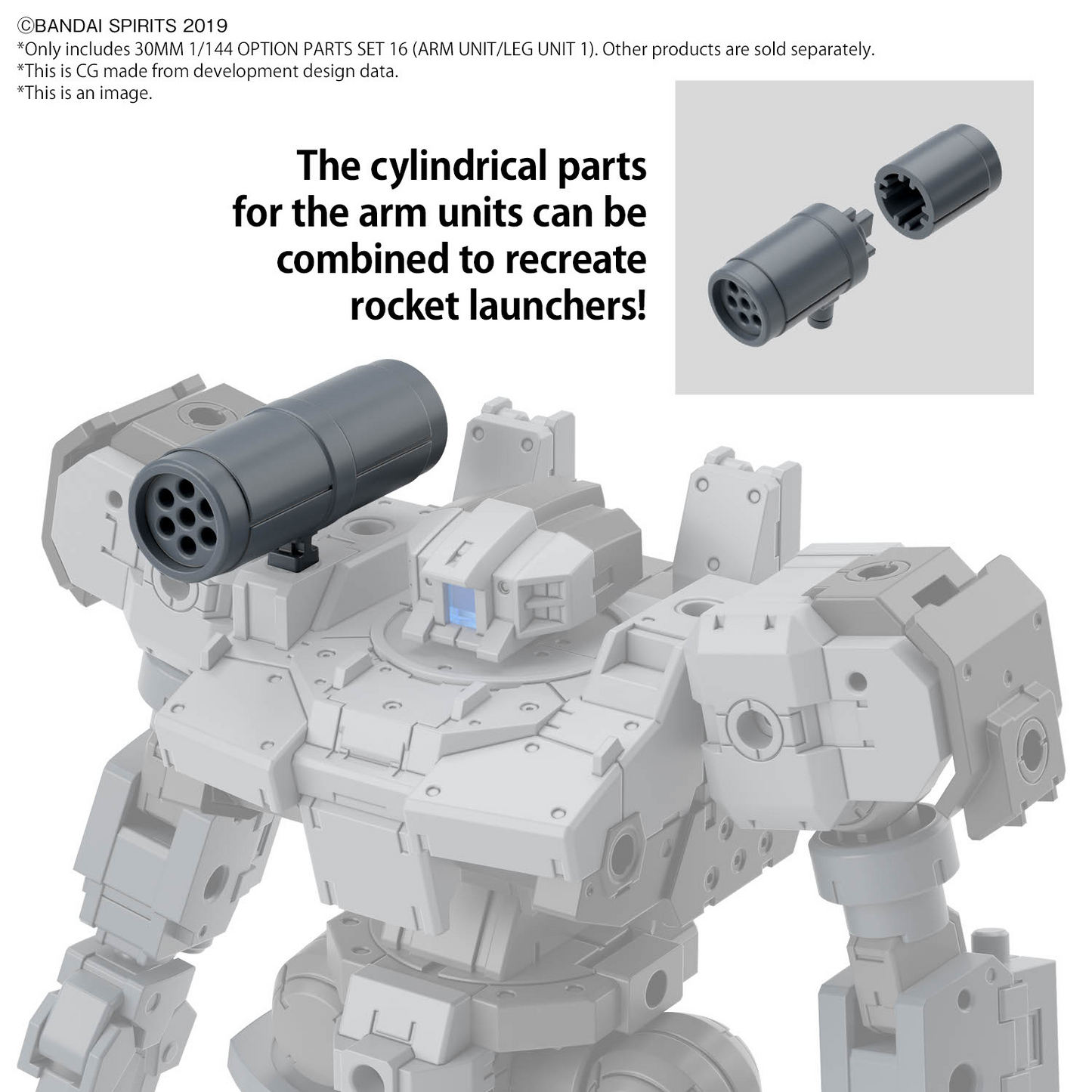 BANDAI Hobby 30MM 1/144 OPTION PARTS SET 16 (ARM UNIT/LEG UNIT 1)