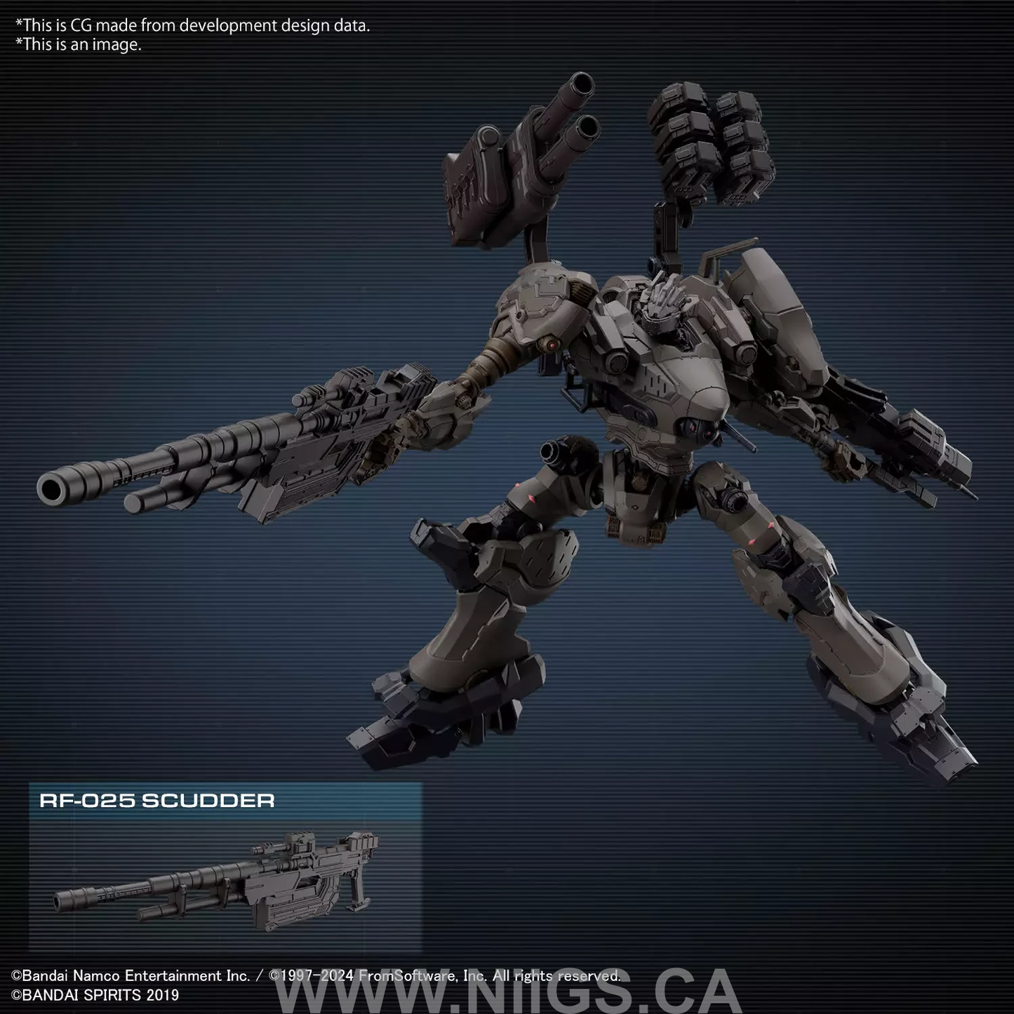 BANDAI Hobby 30MM ARMORED CORE Ⅵ FIRES OF RUBICON RaD CC-2000 ORBITER NIGHTFALL