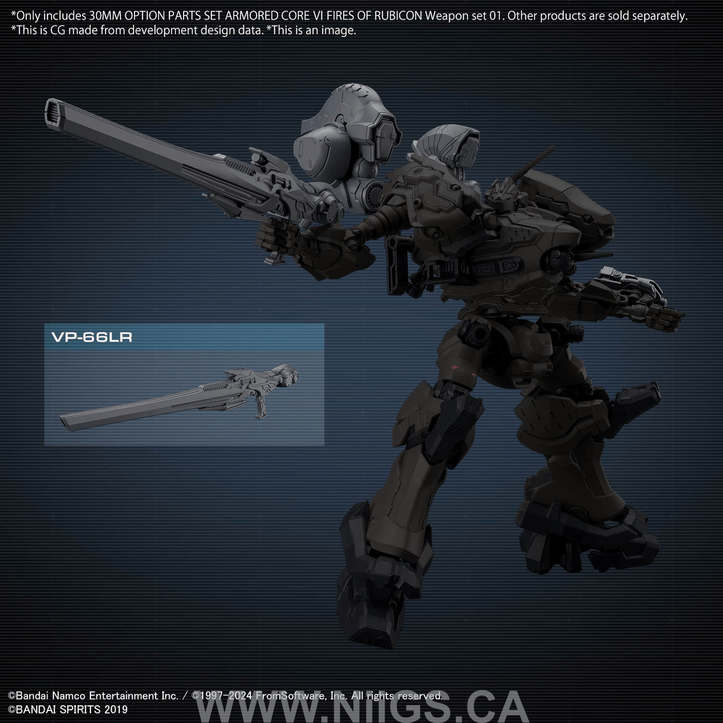 BANDAI Hobby 30MM OPTION PARTS SET ARMORED CORE Ⅵ FIRES OF RUBICON WEAPON SET 01