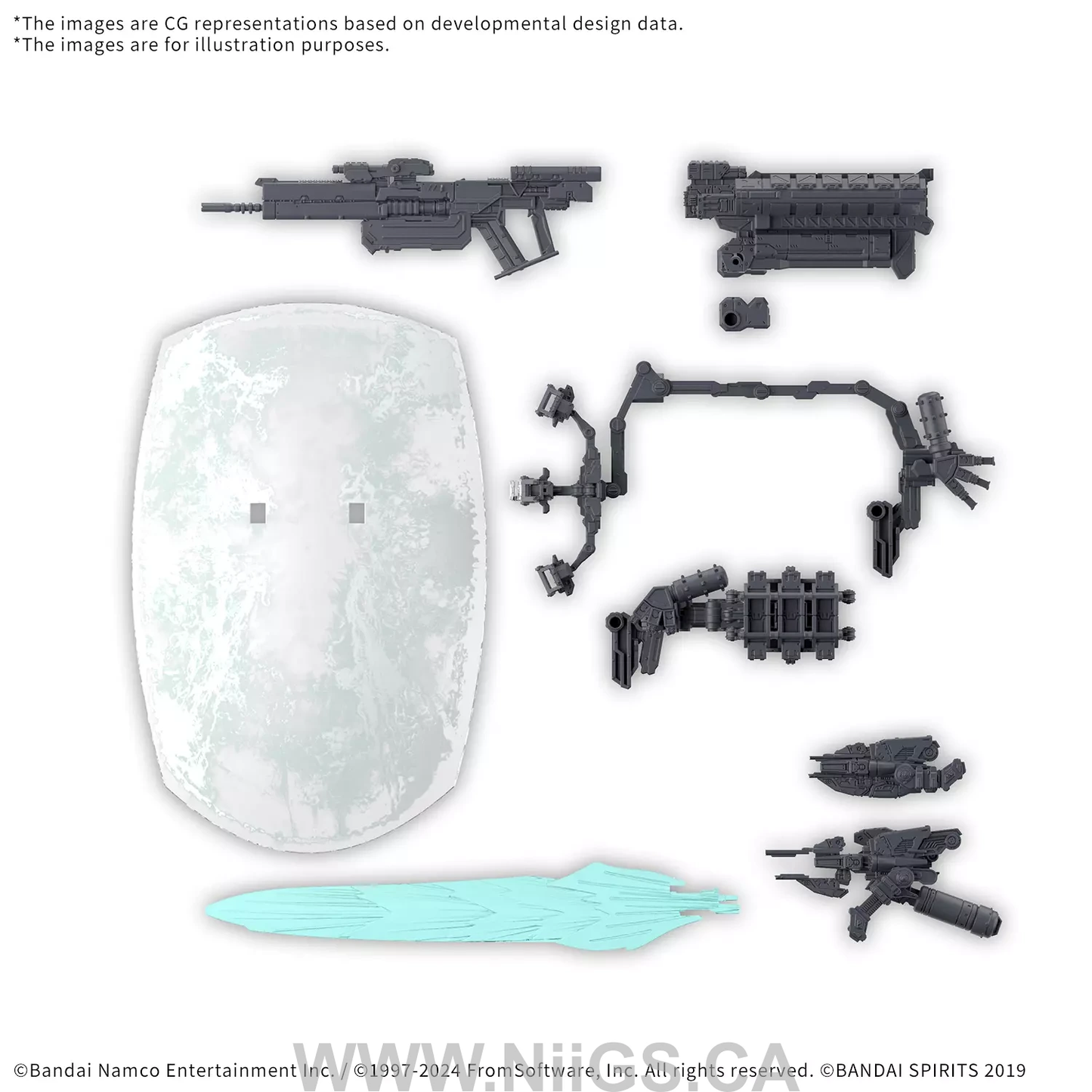 BANDAI HOBBY 30MM OPTION PARTS SET ARMORED CORE Ⅵ FIRES OF RUBICON WEAPON SET 05