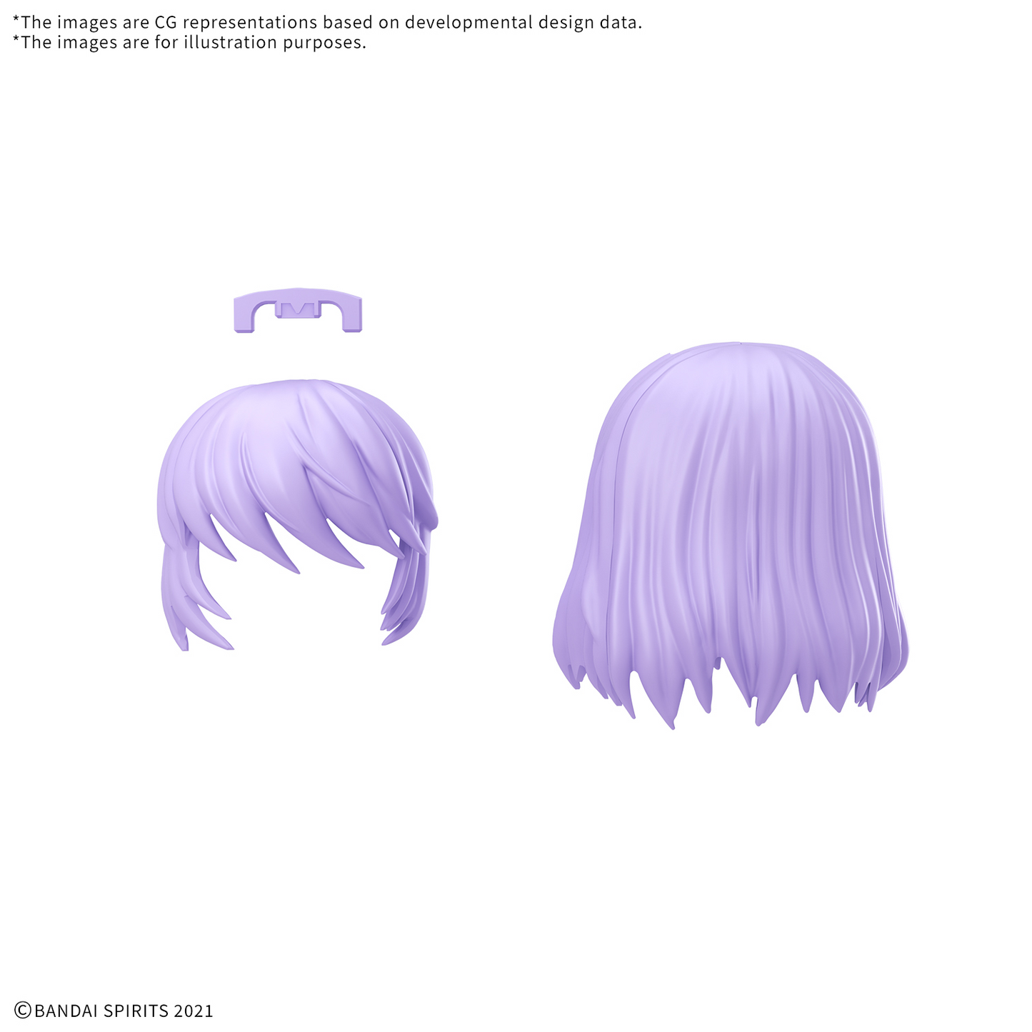 BANDAI HOBBY 30MS OPTION HAIR STYLE PARTS Vol.12 ALL 4 TYPES