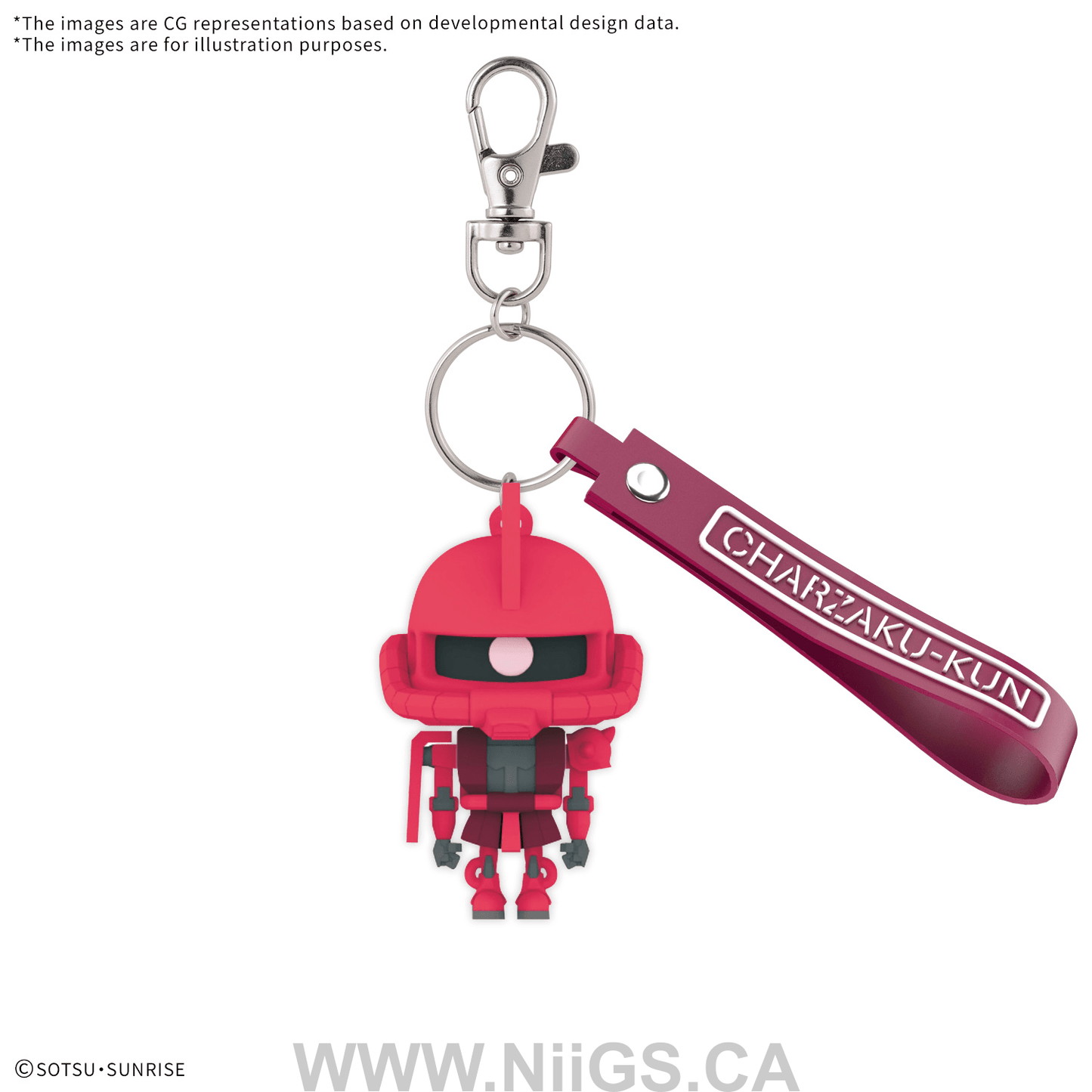 BANDAI HOBBY 3D RUBBER MASCOT KEYCHAIN