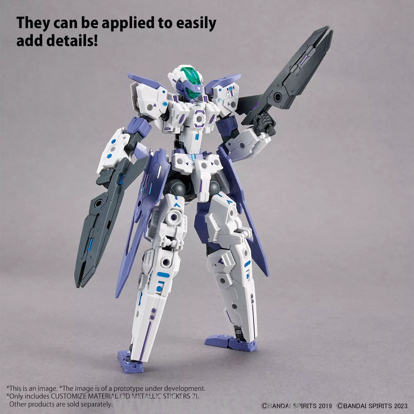 BANDAI CUSTOMIZE MATERIAL (3D METALLIC STICKERS 2)