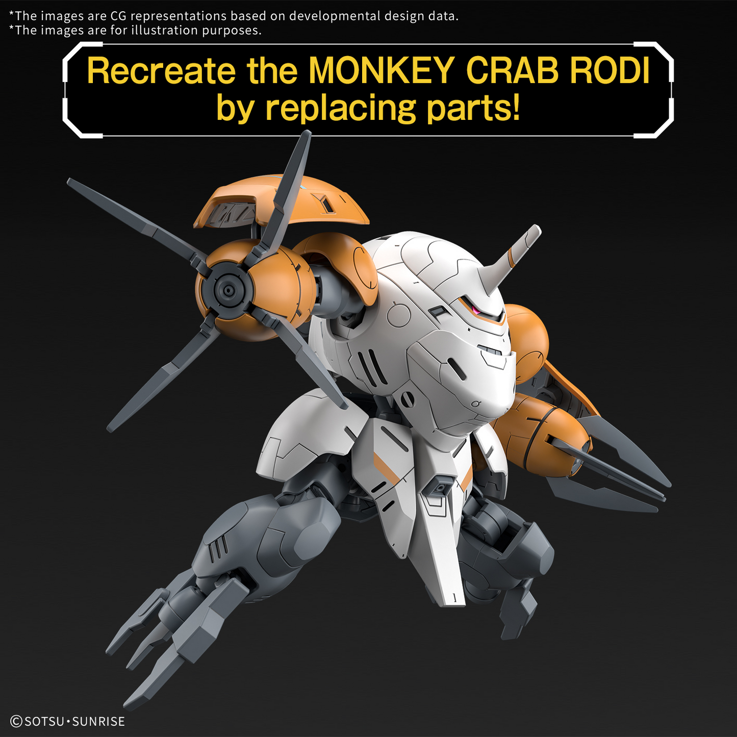 BANDAI HOBBY HG 1/144 598'S MONKEY RODI / MONKEY CRAB RODI