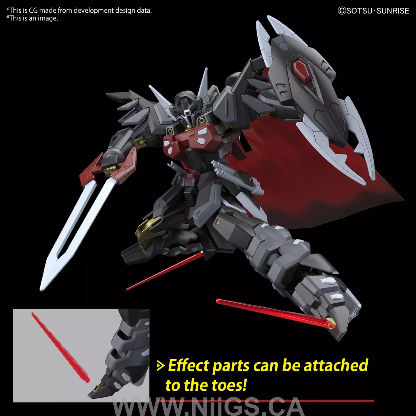 BANDAI HG 1/144 BLACK KNIGHT SQUAD Shi-ve.A