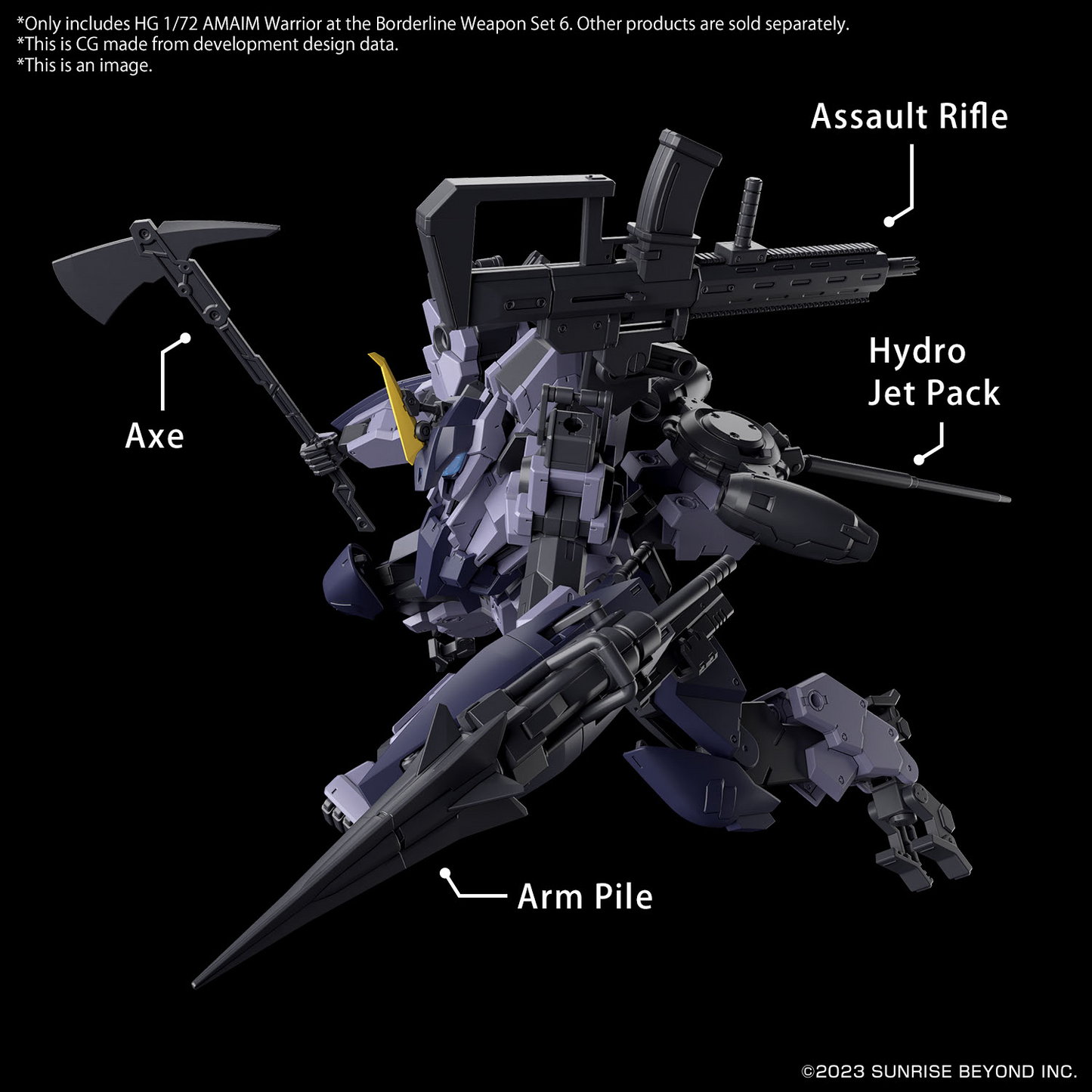 BANDAI HG 1/72 AMAIM Warrior at the Borderline Weapon Set 6