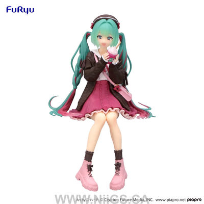 FURYU Corporation Hatsune Miku Noodle Stopper Figure -Autumn Date Pink Color ver.-