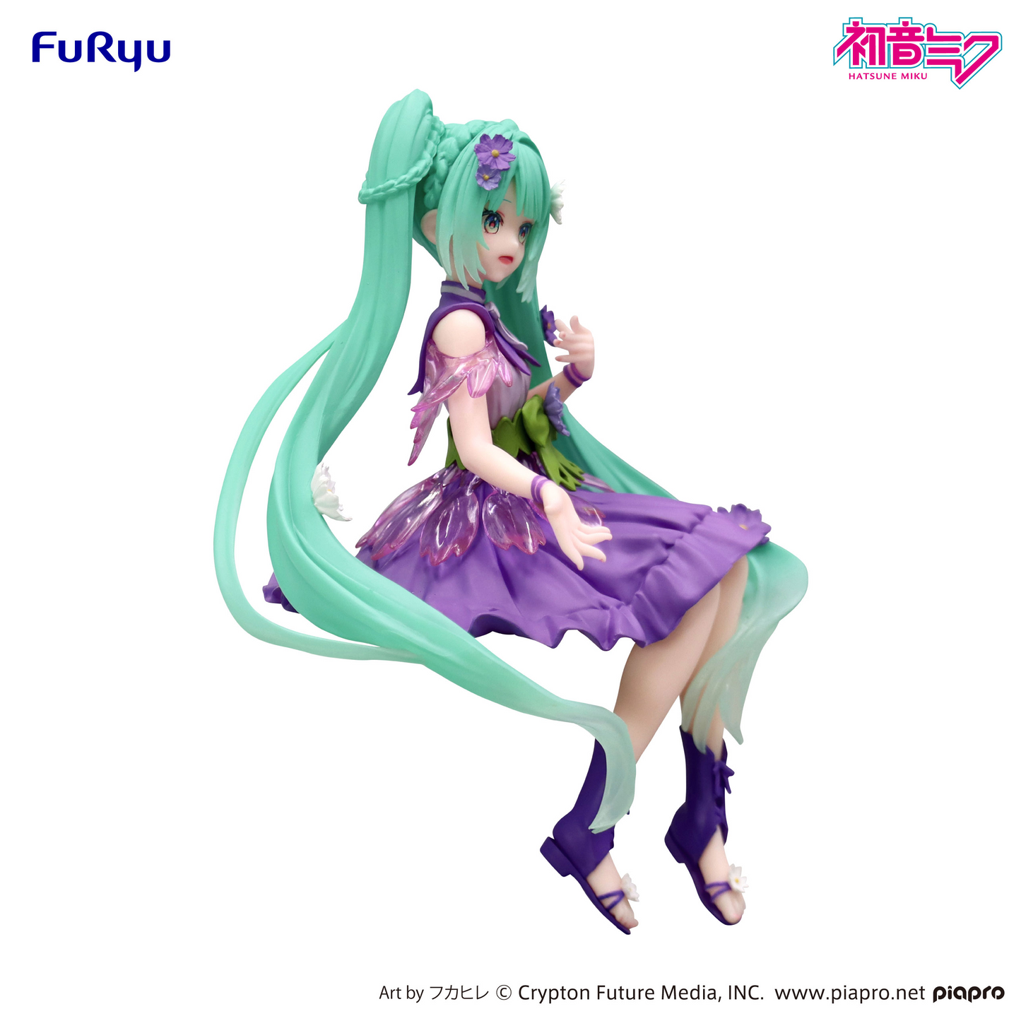 FuRyu Hatsune Miku Noodle Stopper Figure -Flower Fairy Cosmos Purple Color ver.-