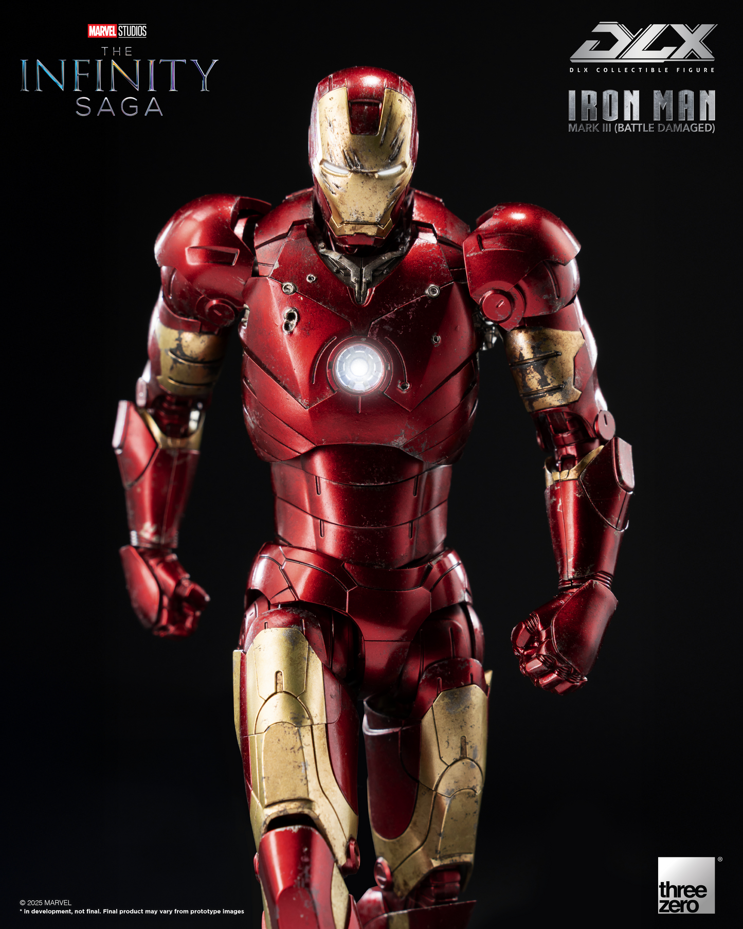 threezero Marvel Studios: The Infinity Saga DLX Iron Man Mark 3 (Battle Damaged)