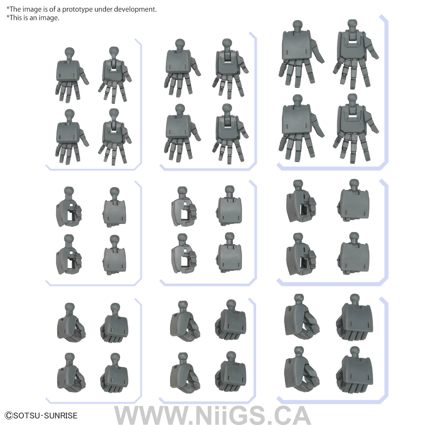 BANDAI Hobby OPTION PARTS SET GUNPLA 03 (BUILD HANDS EDGE)