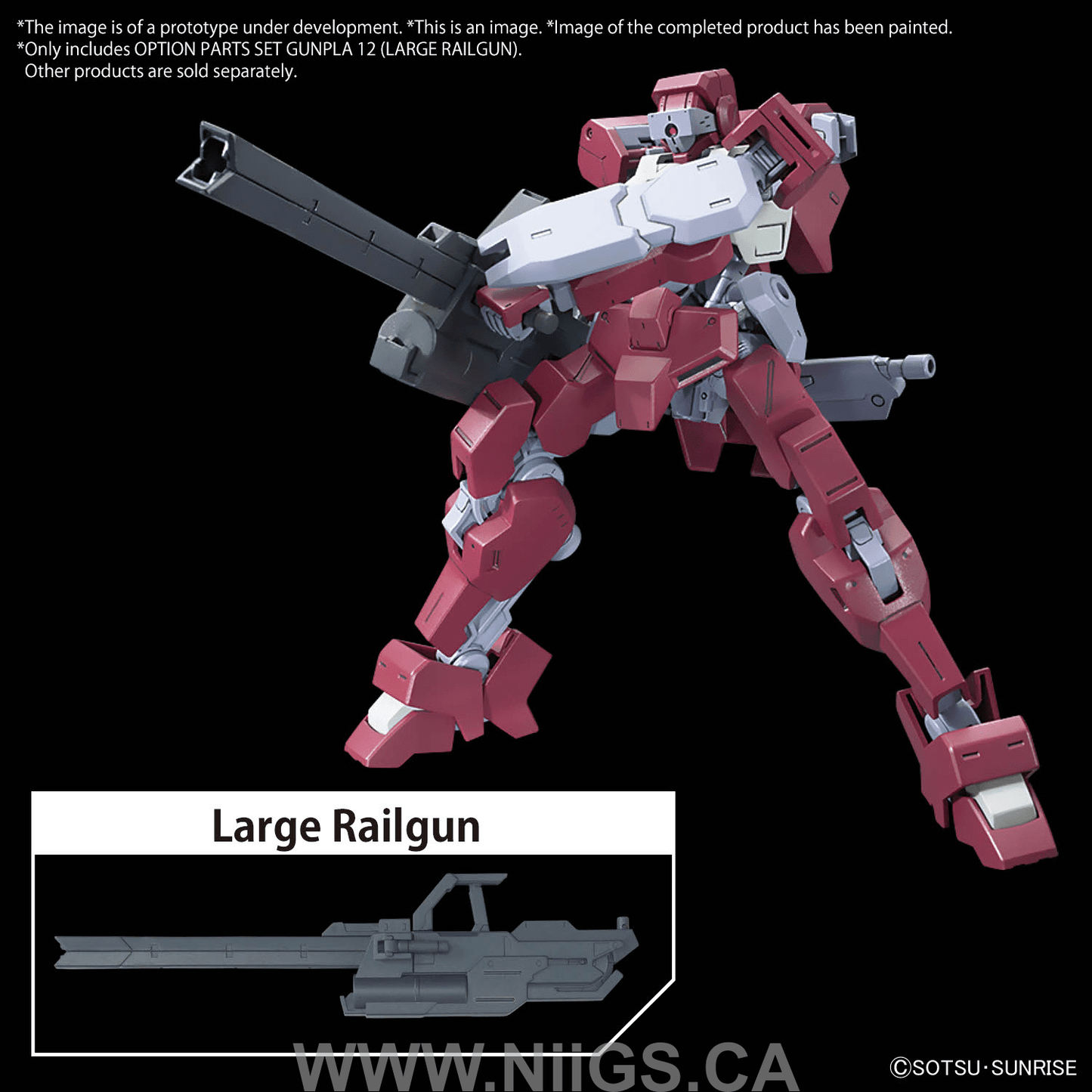 BANDAI Hobby OPTION PARTS SET GUNPLA 12 (LARGE RAILGUN)