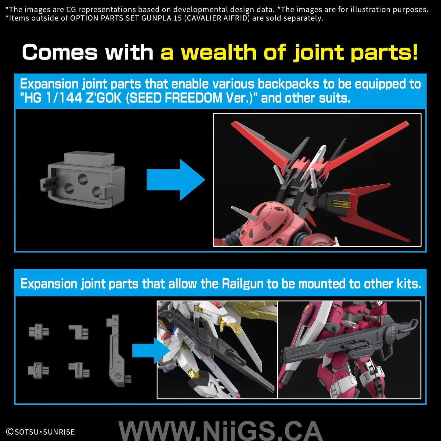 BANDAI HOBBY OPTION PARTS SET GUNPLA 15 (CAVALIER AIFRID)