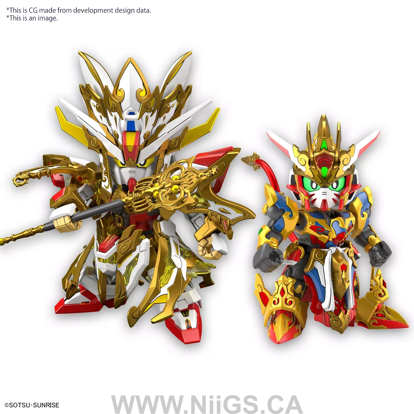 BANDAI SDW HEROES REVIVAL OF THE HEROES! WUKONG IMPULSE GUNDAM (CHILDHOOD Ver.) & SANZANG STRIKE FREEDOM GUNDAM SET