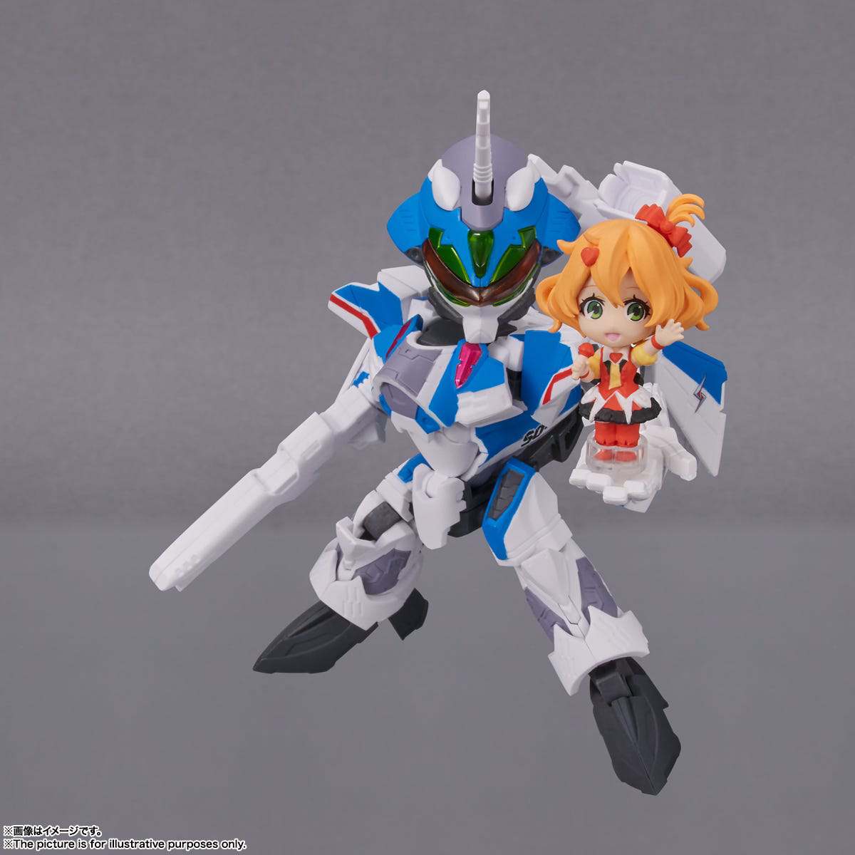 Bandai Spirits Tiny Session VF-31J Siegfried (Hayate Immelmann use) with Freyja Wion