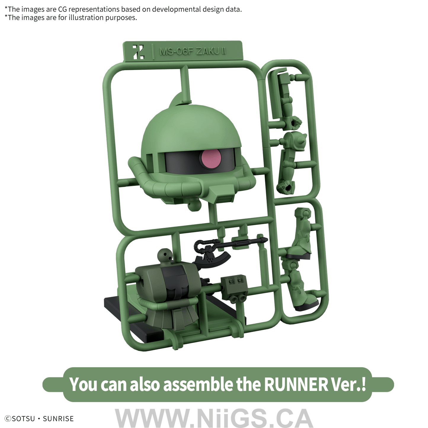 BANDAI HOBBY 1/1 ZAKUPLA-KUN DX SET (WITH RUNNER Ver. RECREATION PARTS)