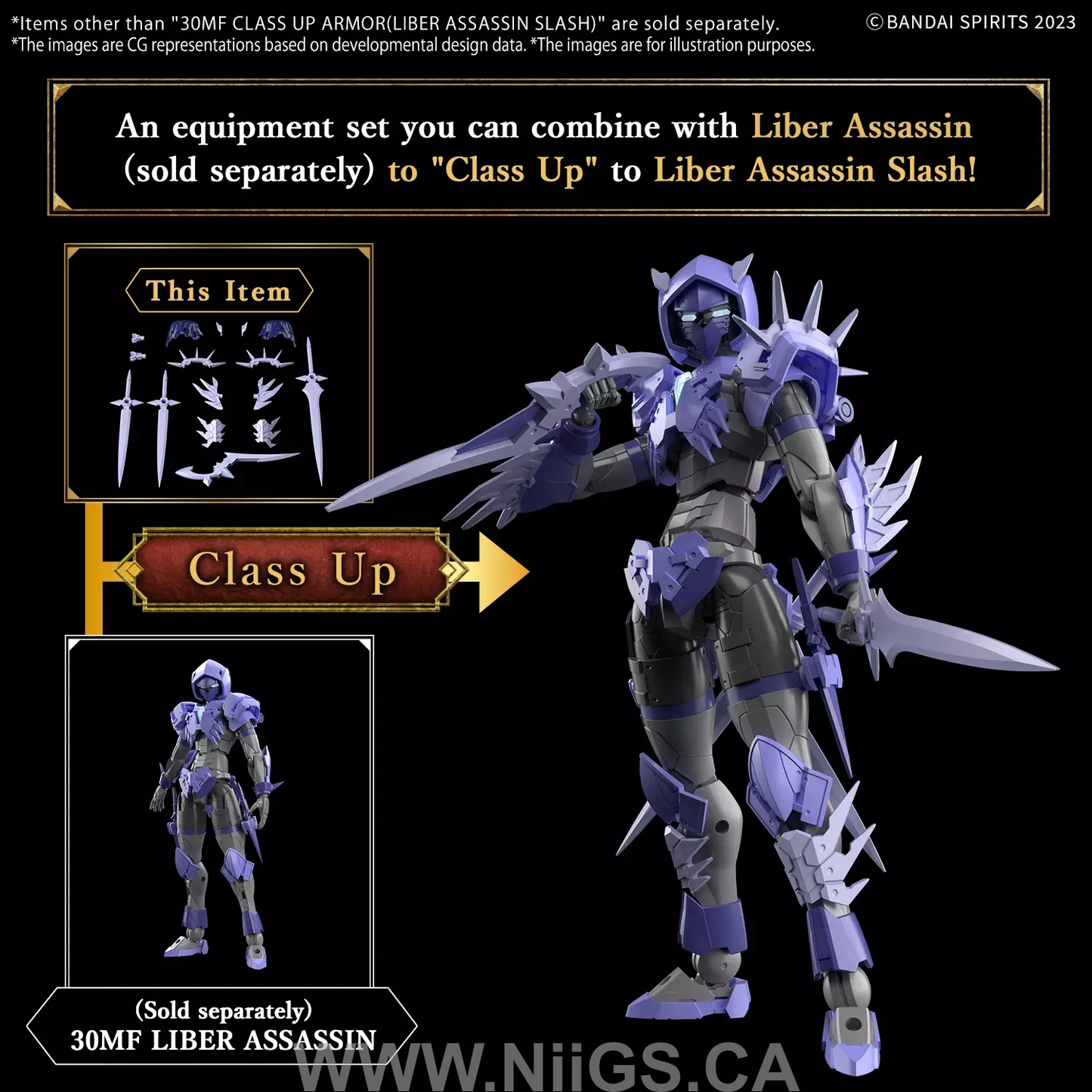 BANDAI HOBBY 30MF CLASS UP ARMOR(LIBER ASSASSIN SLASH)