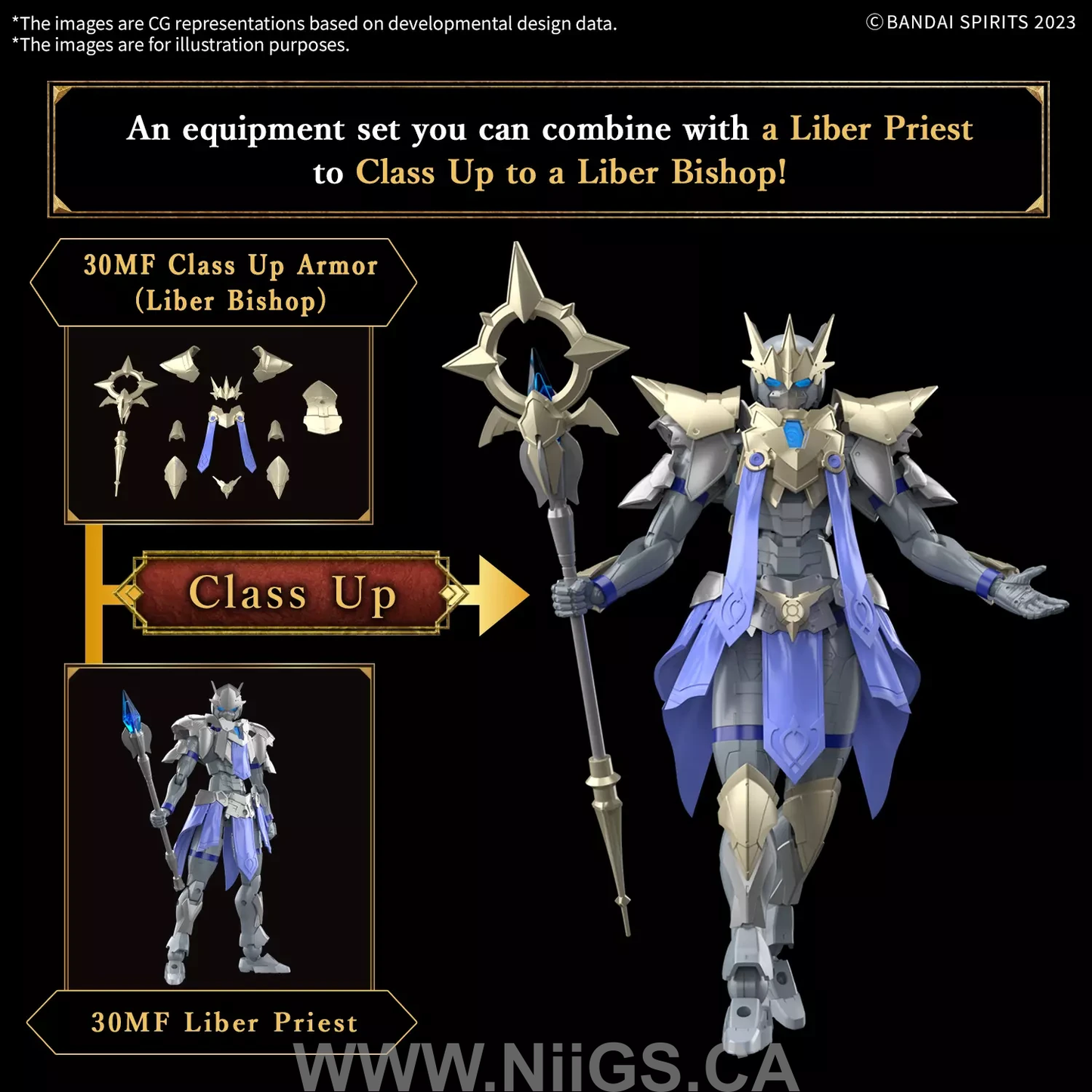 BANDAI Hobby 30MF CLASS UP ARMOR (LIBER BISHOP)