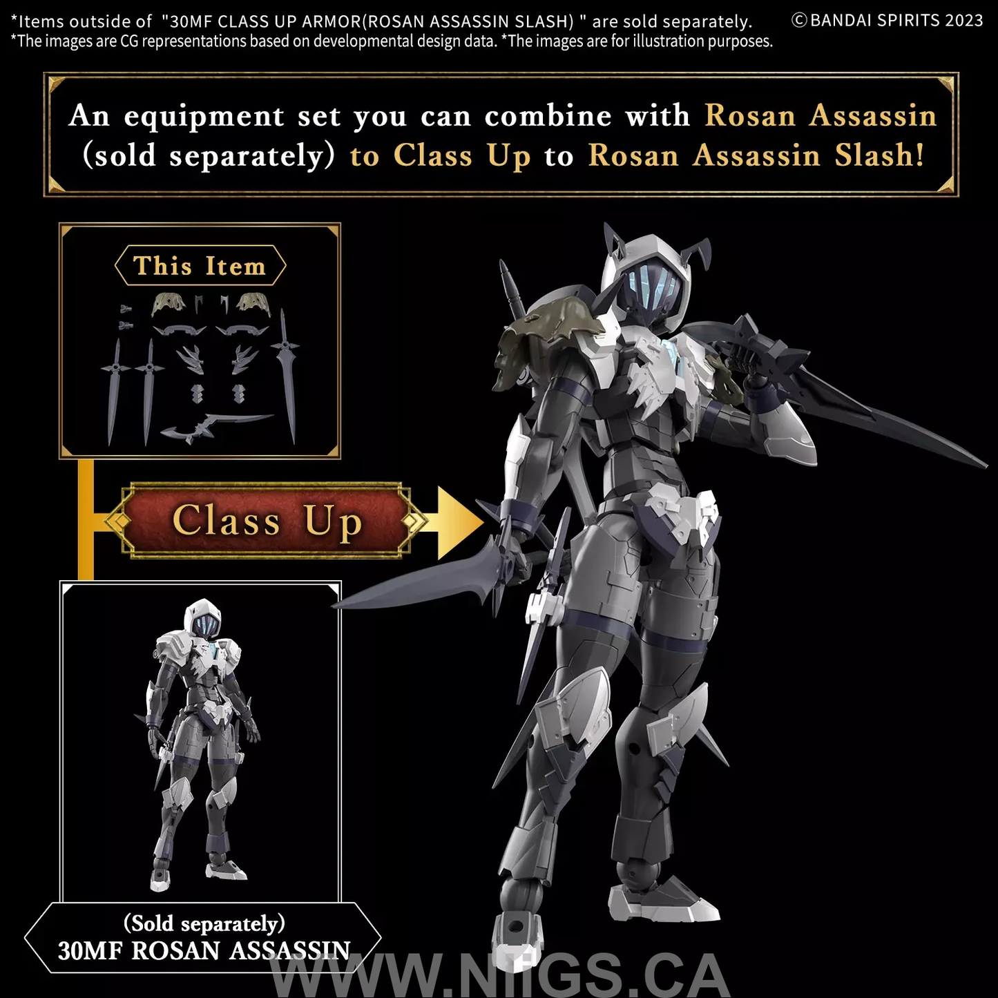 BANDAI HOBBY 30MF CLASS UP ARMOR(ROSAN ASSASSIN SLASH)