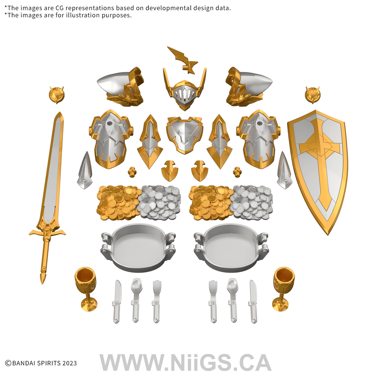 BANDAI HOBBY 30MF ITEM SHOP 6 (GOLD / SILVER OPTION)