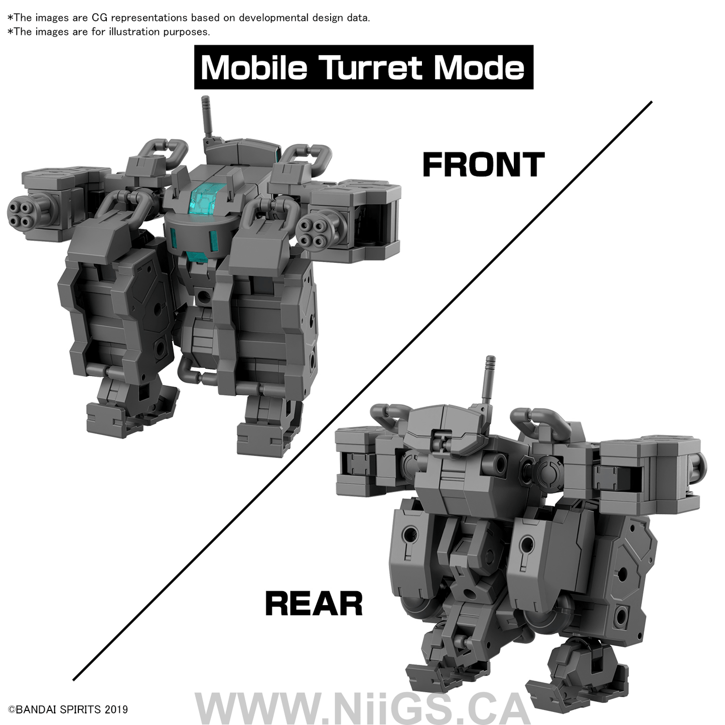 BANDAI Hobby 30MM 1/144 Extended Armament Vehicle (SMART TRANSFORMABLE MACHINE Ver.)