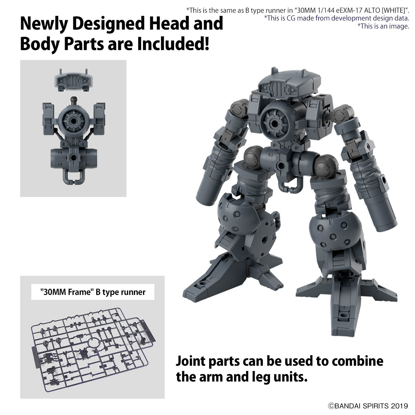 BANDAI Hobby 30MM 1/144 OPTION PARTS SET 16 (ARM UNIT/LEG UNIT 1)