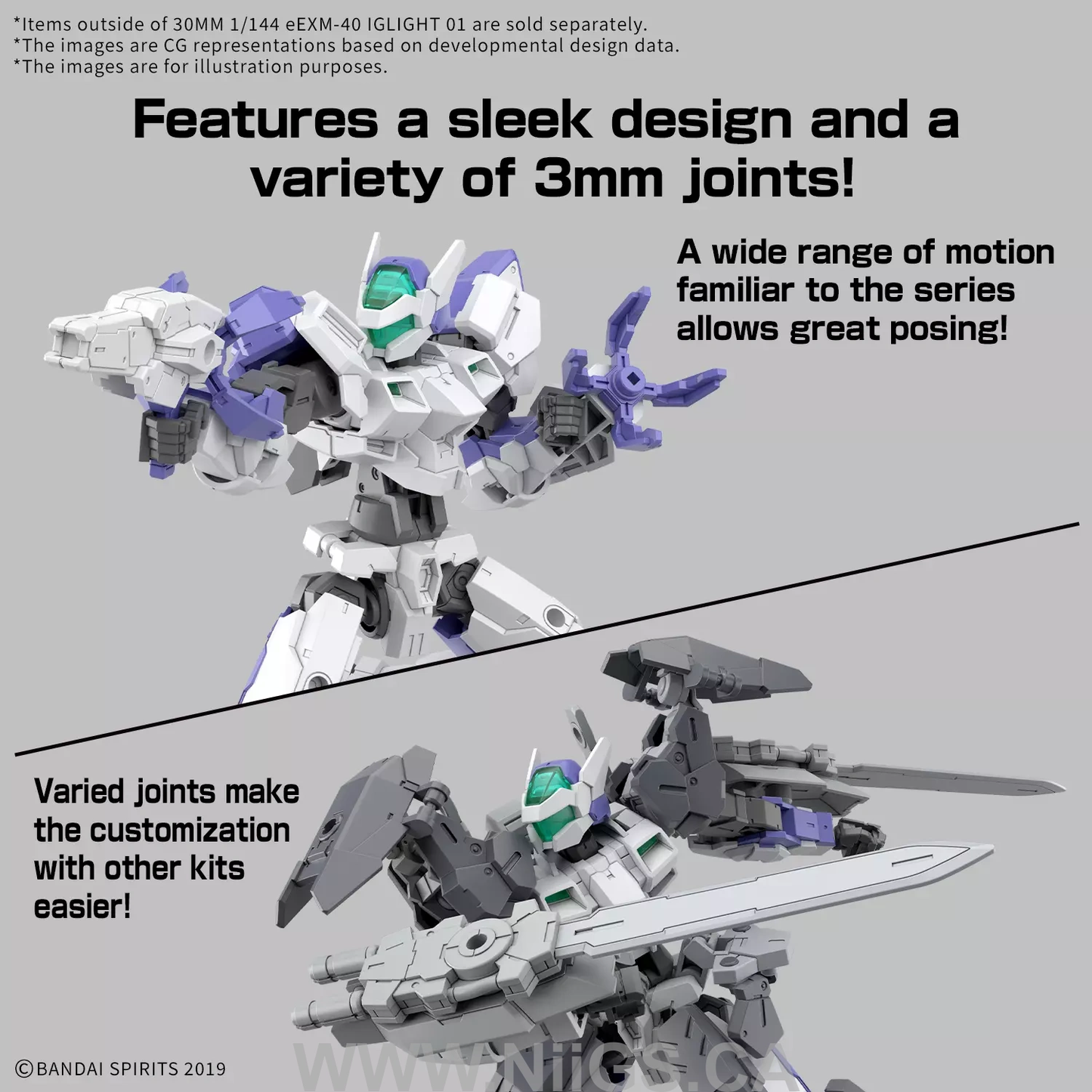 BANDAI HOBBY 30MM 1/144 eEXM-40 IGLIGHT 01
