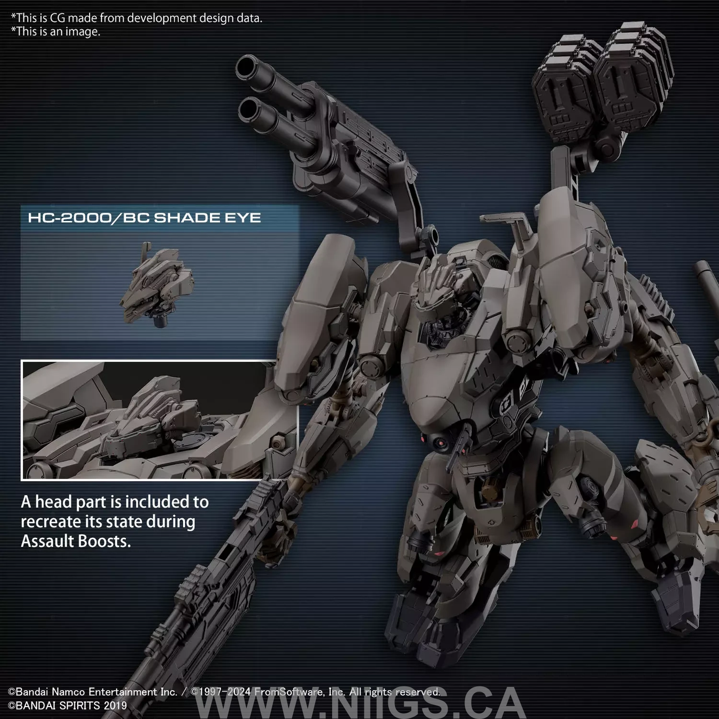 BANDAI Hobby 30MM ARMORED CORE Ⅵ FIRES OF RUBICON RaD CC-2000 ORBITER NIGHTFALL