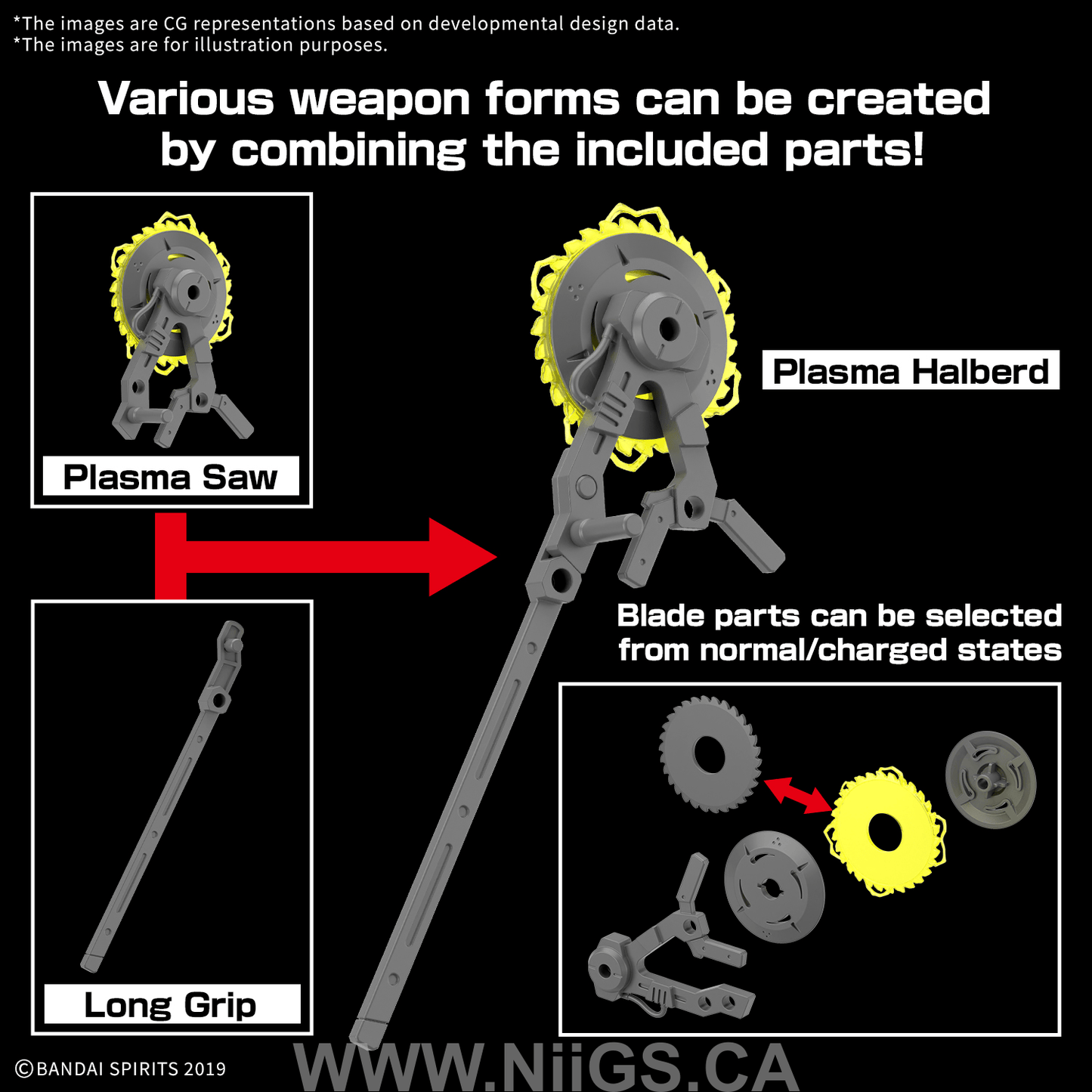 BANDAI HOBBY CUSTOMIZE WEAPONS (PLASMA WEAPON)