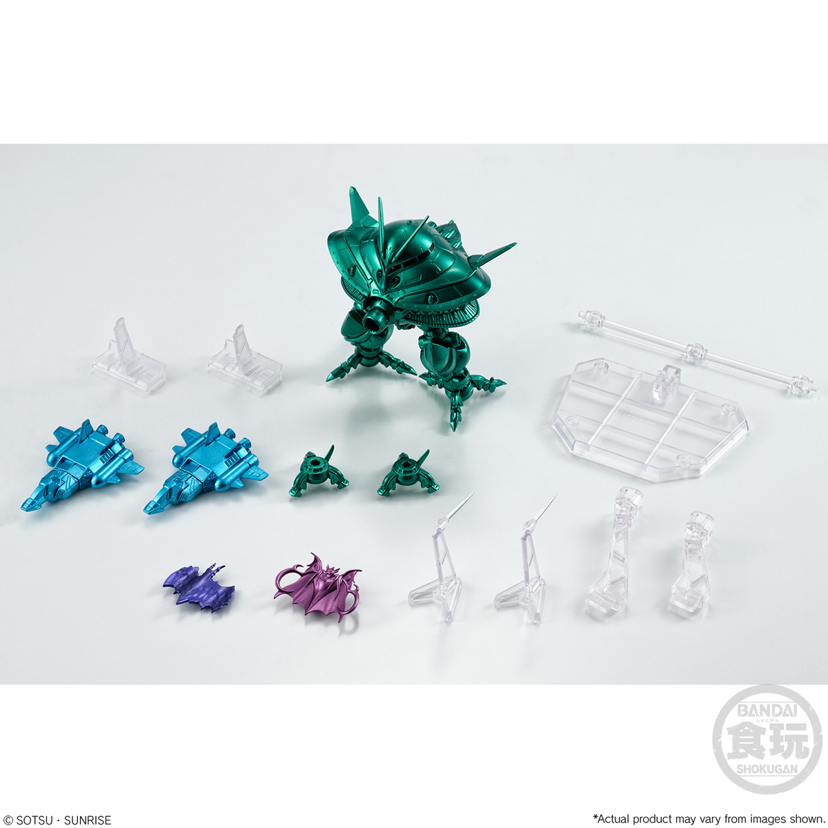 Limited Bandai Shokugan FW Gundam Converge Core Big Zam & Core Booster (Metallic ver.)