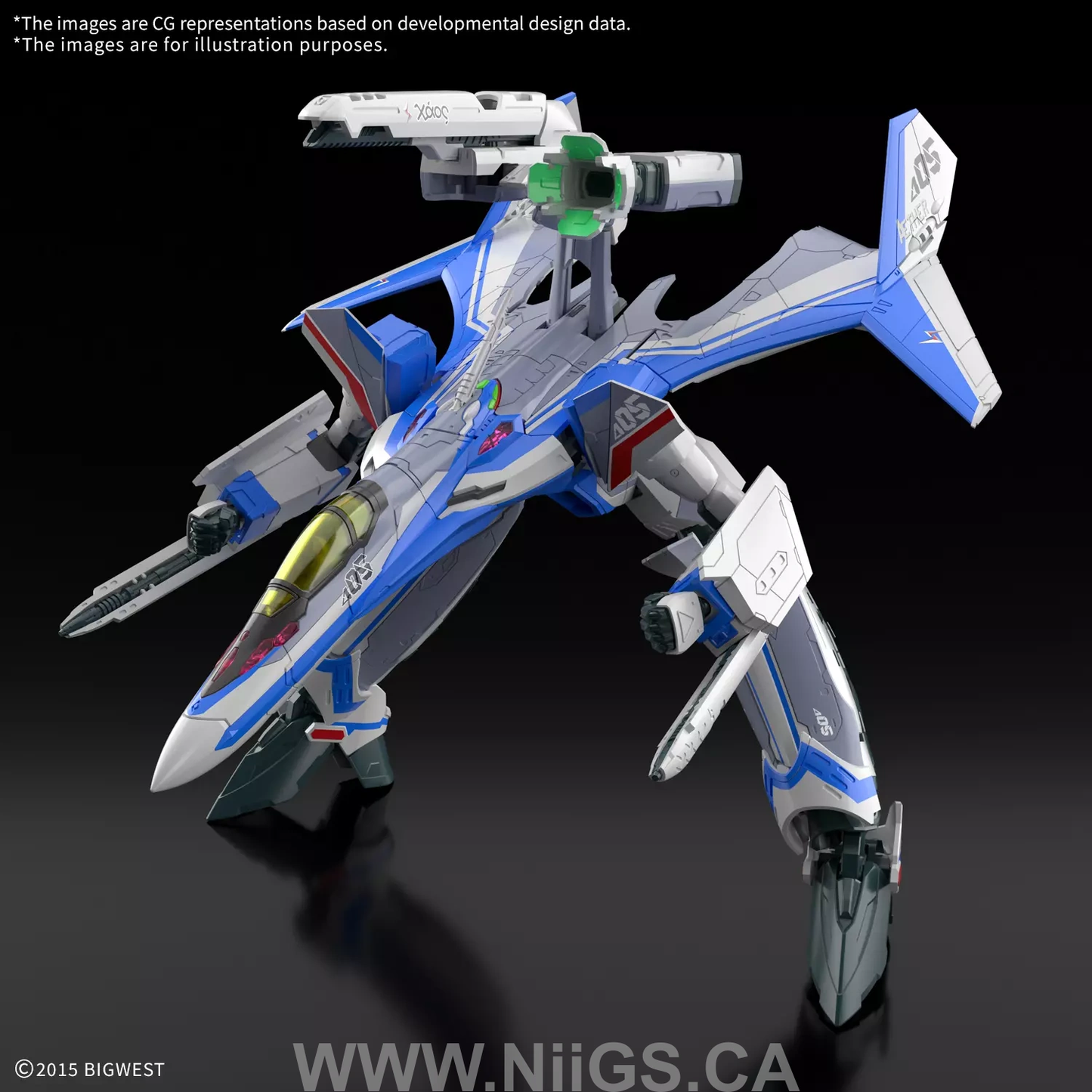 BANDAI HOBBY HG 1/100 VF-31J SIEGFRIED(HAYATE IMMELMANN USE) Deluxe Set