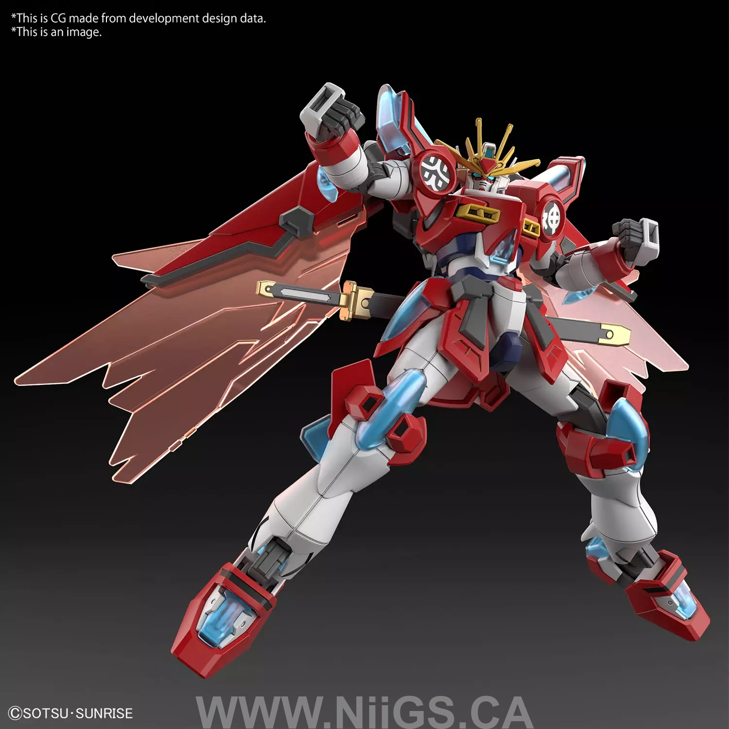 BANDAI HG 1/144 SHIN BURNING GUNDAM