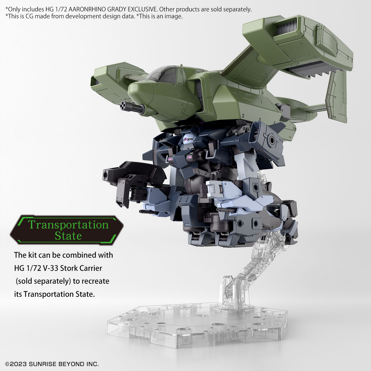 BANDAI HG 1/72 AARONRHINO GRADY EXCLUSIVE