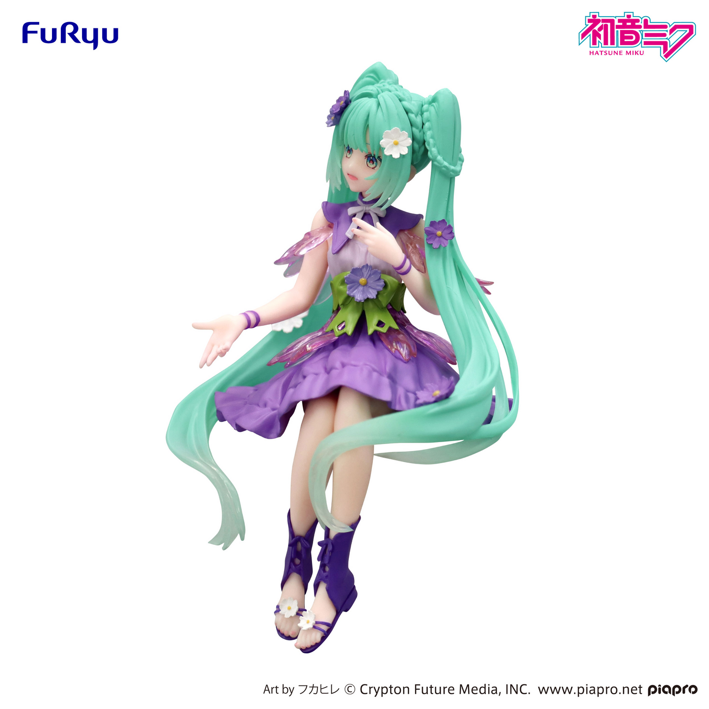 FuRyu Hatsune Miku Noodle Stopper Figure -Flower Fairy Cosmos Purple Color ver.-