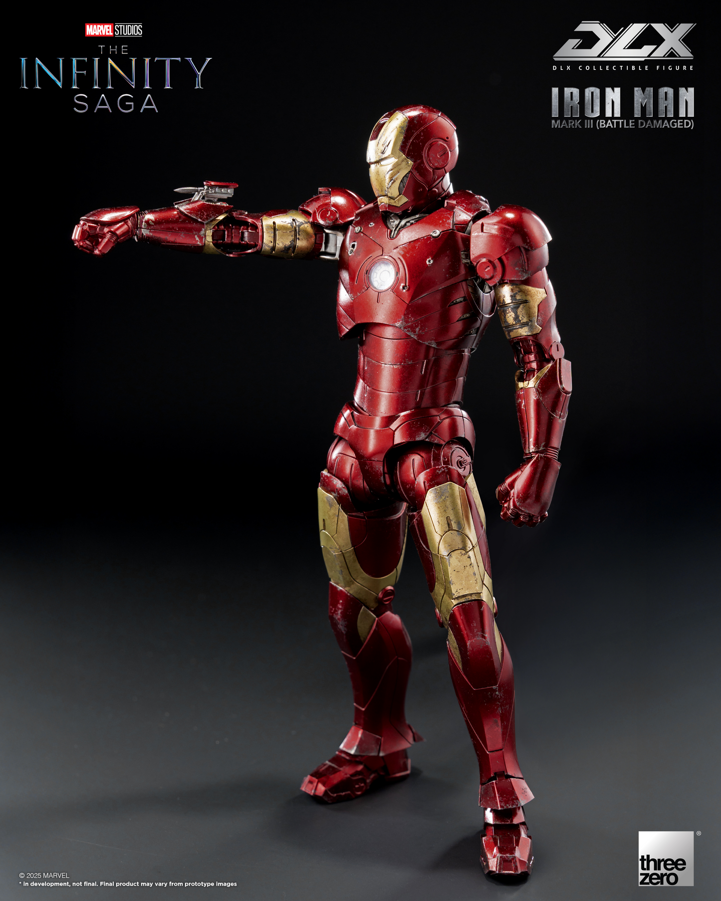 threezero Marvel Studios: The Infinity Saga DLX Iron Man Mark 3 (Battle Damaged)