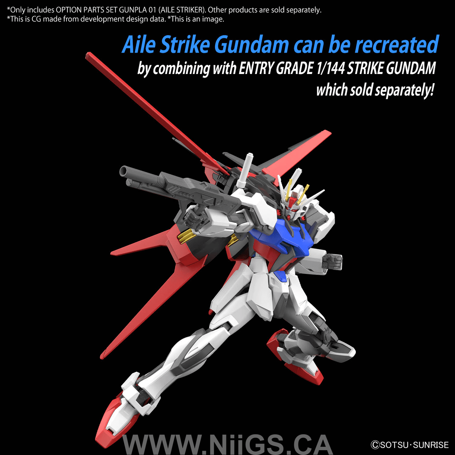 BANDAI HOBBY OPTION PARTS SET GUNPLA 01 (AILE STRIKER)