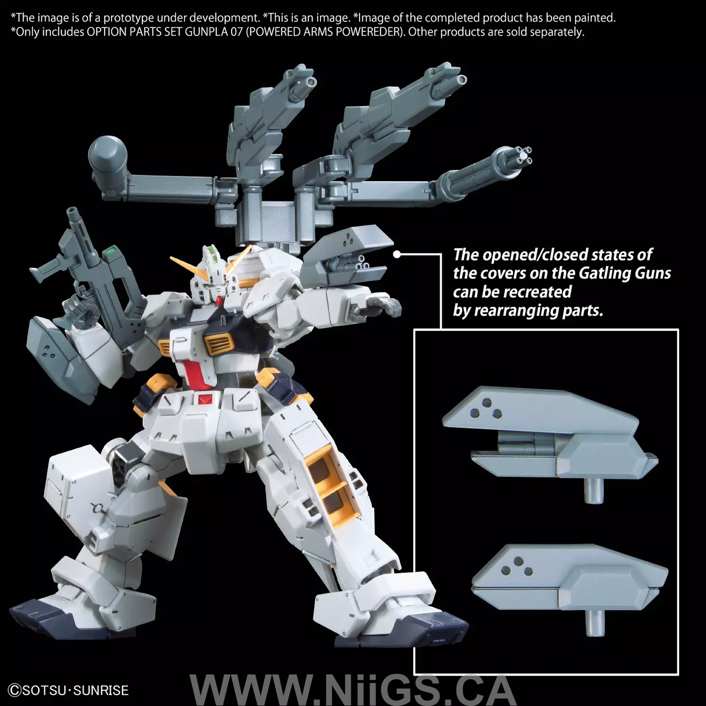 BANDAI Hobby OPTION PARTS SET GUNPLA 07 (POWERED ARMS POWEREDER)