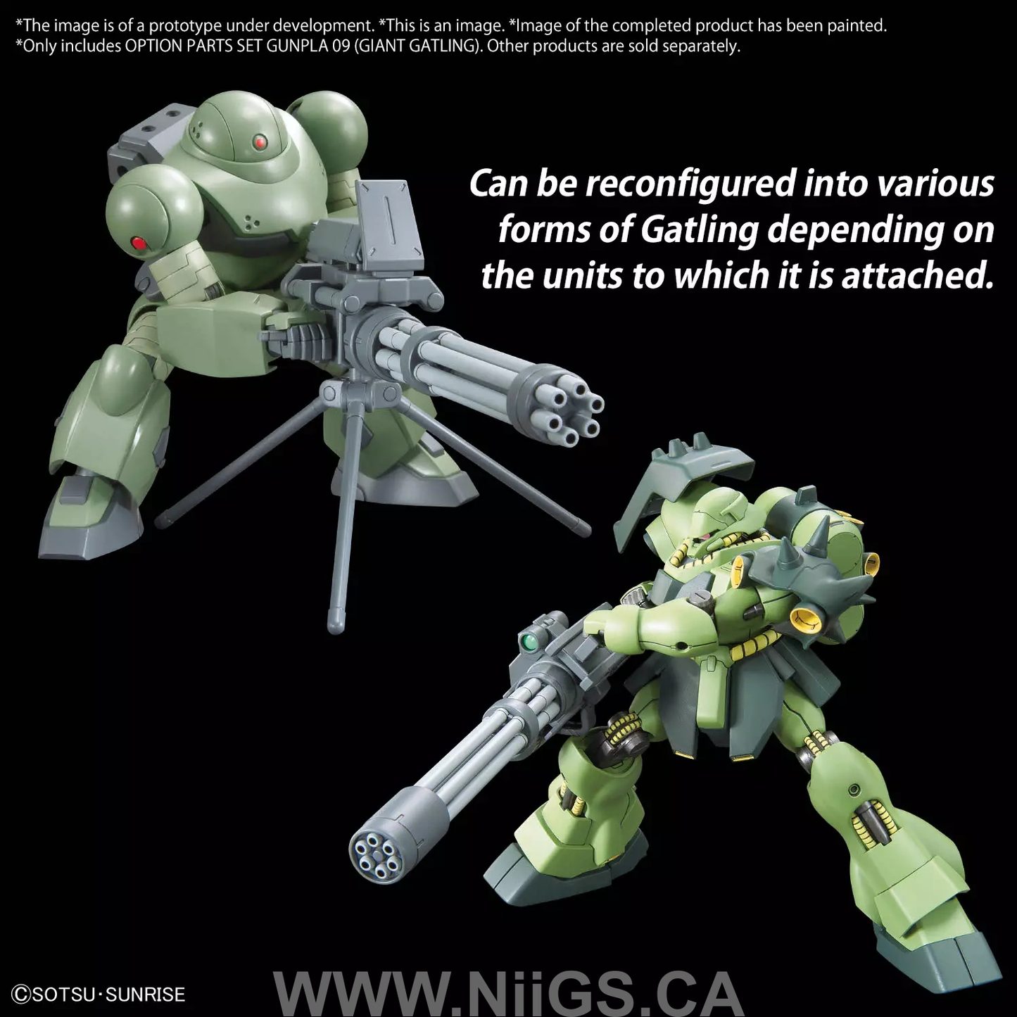 BANDAI Hobby OPTION PARTS SET GUNPLA 09 (GIANT GATLING)