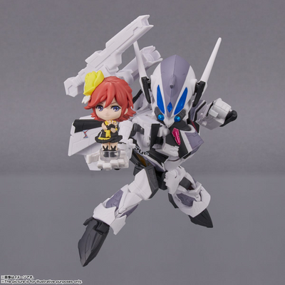 Bandai Spirits Tiny Session VF-31F Siegfried (Messer Ihlefeld use) with Kaname Buccaneer