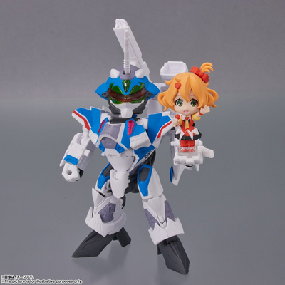 Bandai Spirits Tiny Session VF-31J Siegfried (Hayate Immelmann use) with Freyja Wion