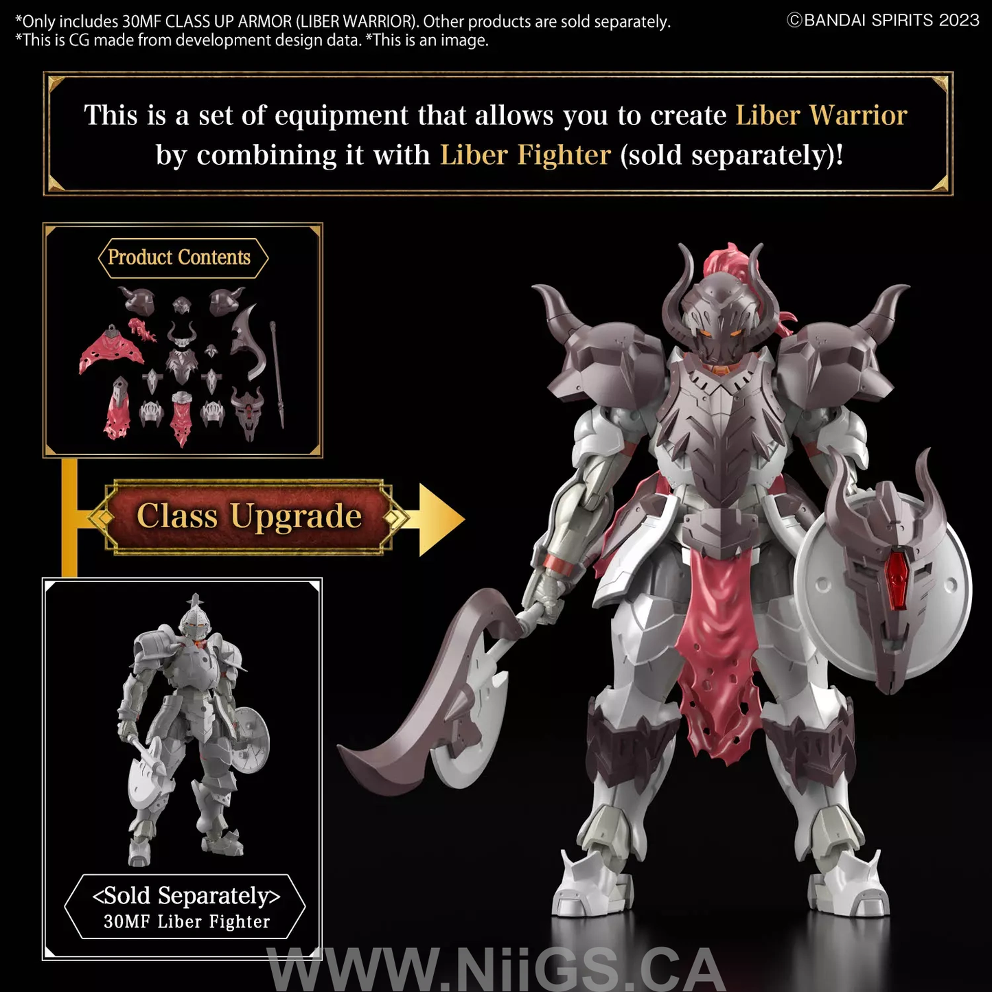 BANDAI Hobby 30MF CLASS UP ARMOR (LIBER WARRIOR)