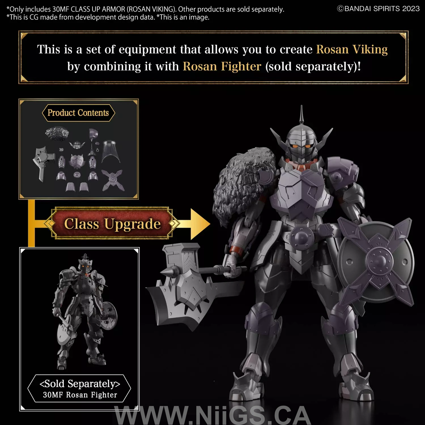 BANDAI Hobby 30MF CLASS UP ARMOR (ROSAN VIKING)